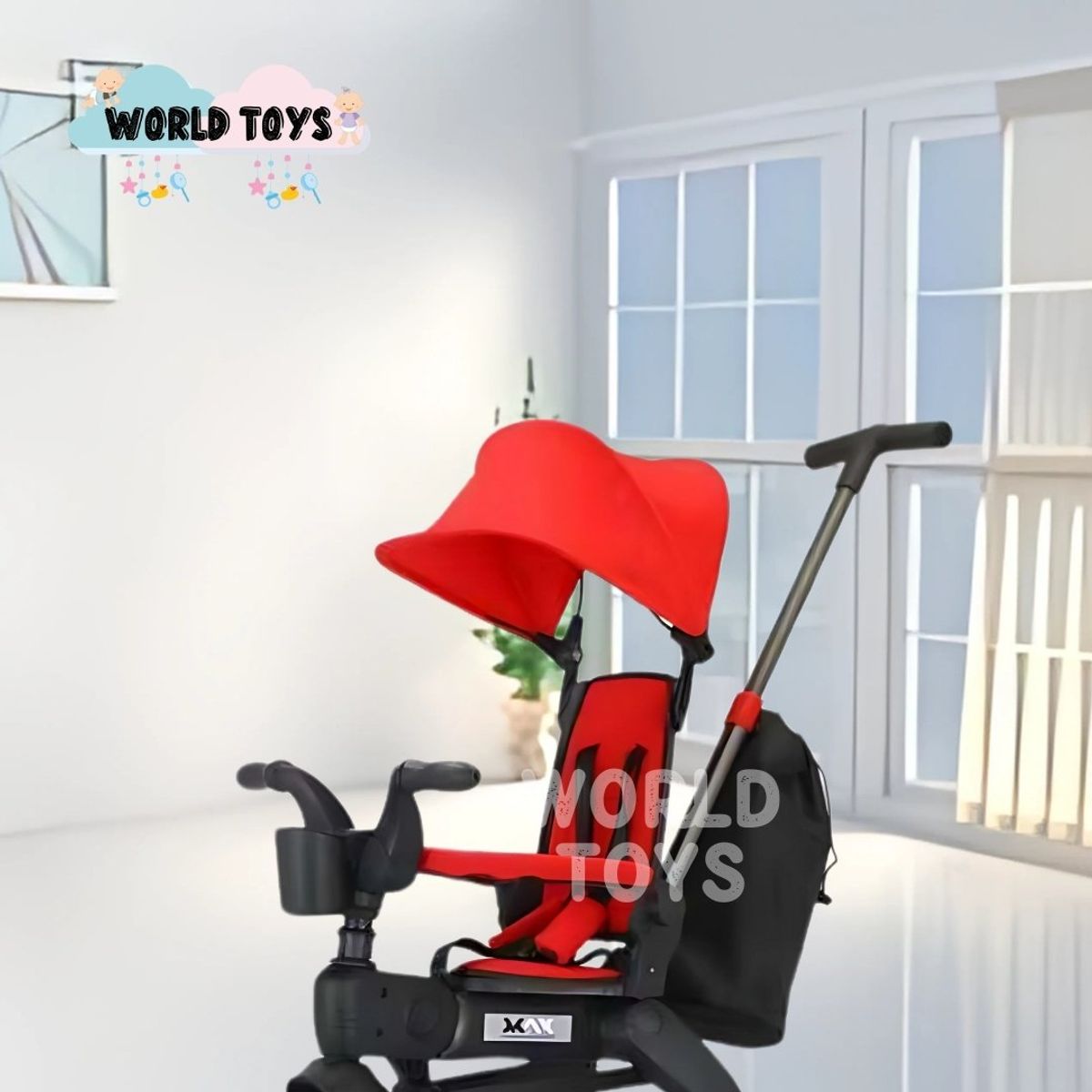 BEAUTIFUL - Triciclo Guiador para Niños «DATRION» Red