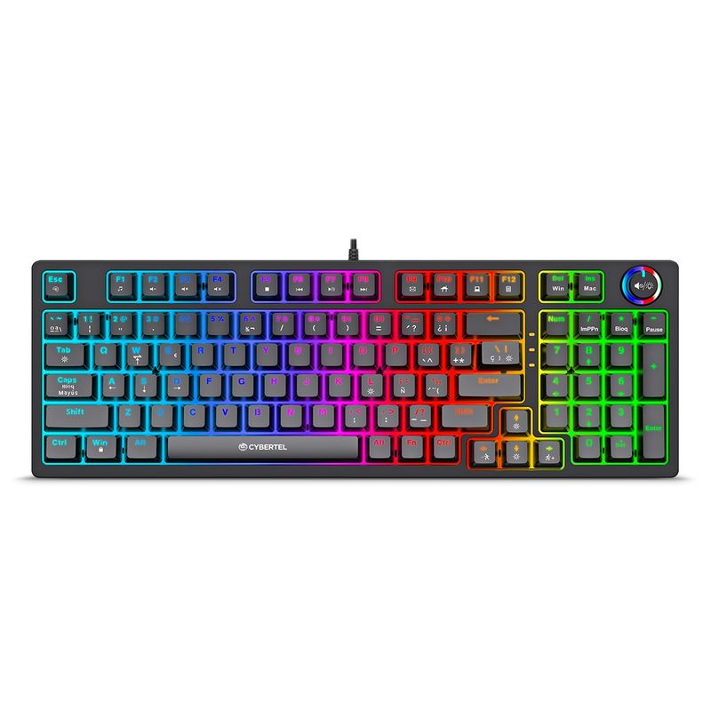 CYBERTEL - TECLADO MECANICO RGB CYBERTEL STRIKER CBX K1005+