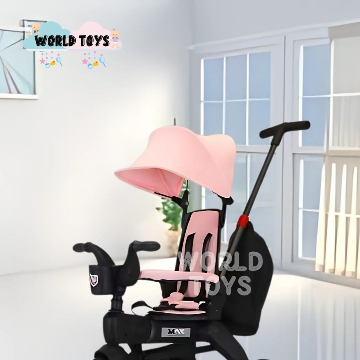 BEAUTIFUL - Triciclo Guiador para Niños «DATRION» Pink