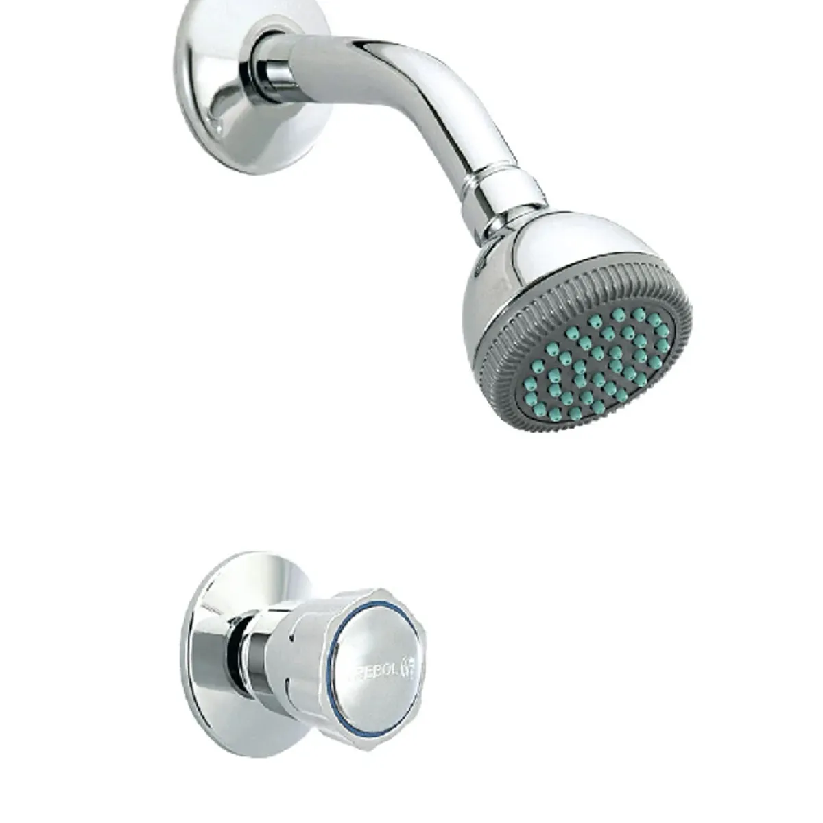 TREBOL - GRIFERÍA TREBOL ECO LLAVE DE ½” EMPOTRADA PARA DUCHA CROMO