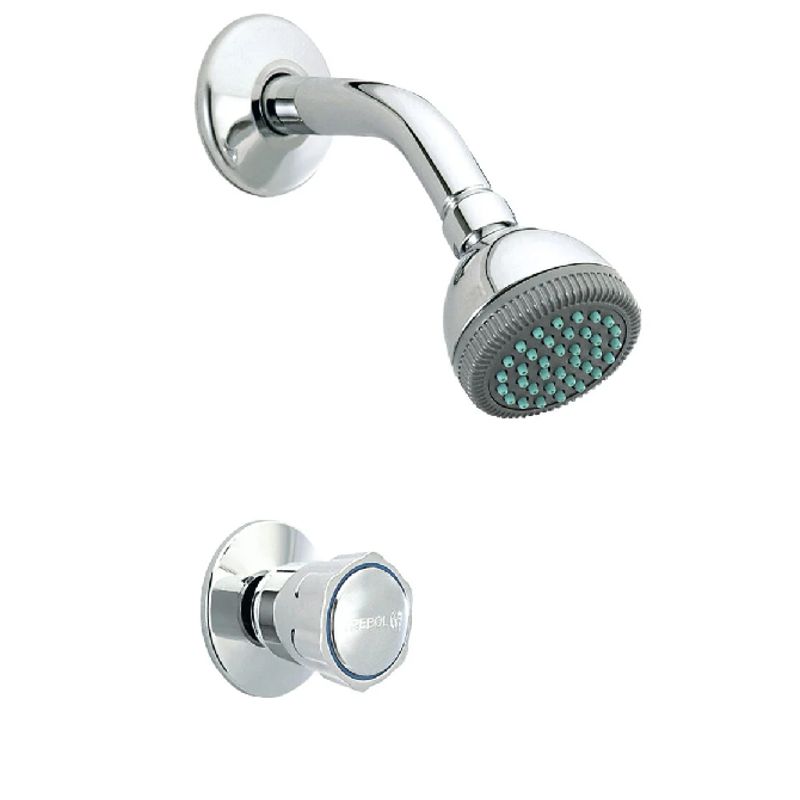 TREBOL - GRIFERÍA TREBOL ECO LLAVE DE ½” EMPOTRADA PARA DUCHA CROMO