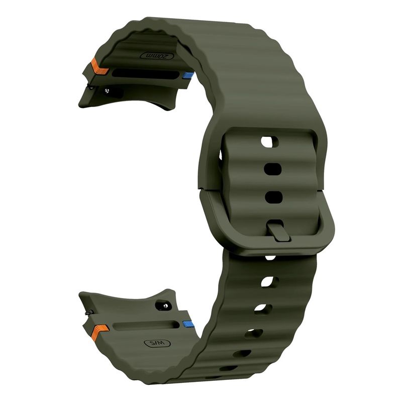 GENERICO - CORREA SILICONA PARA SAMSUNG WATCH 7 20mm- Verde