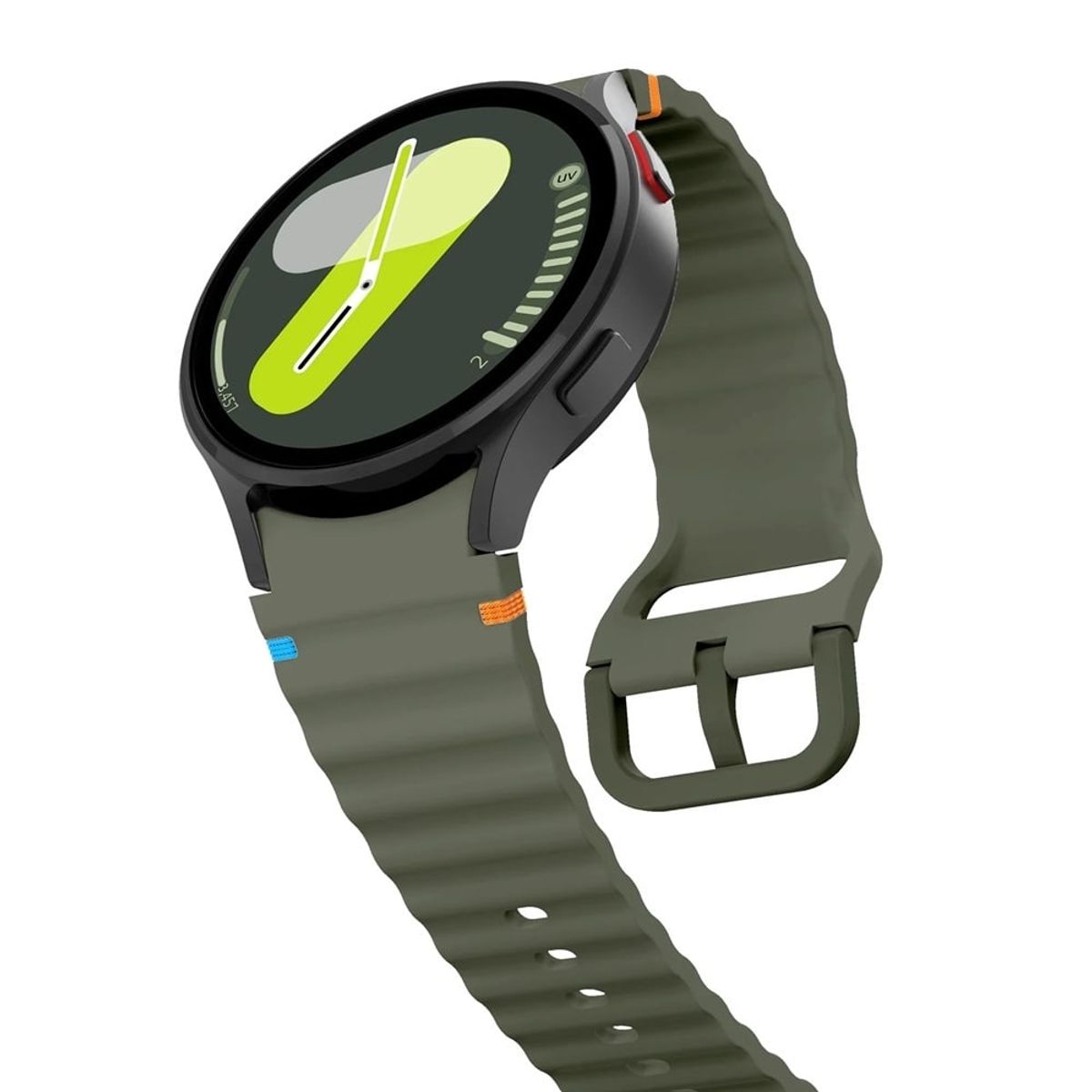 GENERICO - CORREA SILICONA PARA SAMSUNG WATCH 7 20mm- Verde