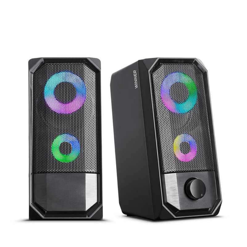 MICRONICS - Parlante 2.0 Micronics Winner - MIC S325 RGB Negro