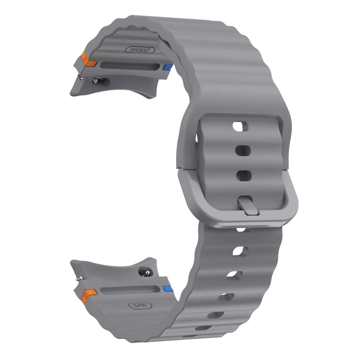 GENERICO - CORREA SILICONA PARA SAMSUNG WATCH 7 20mm- Gris