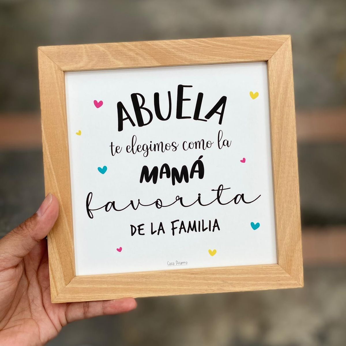 CASA PIZARRO - Cuadro Abuela 17 x 17 cm