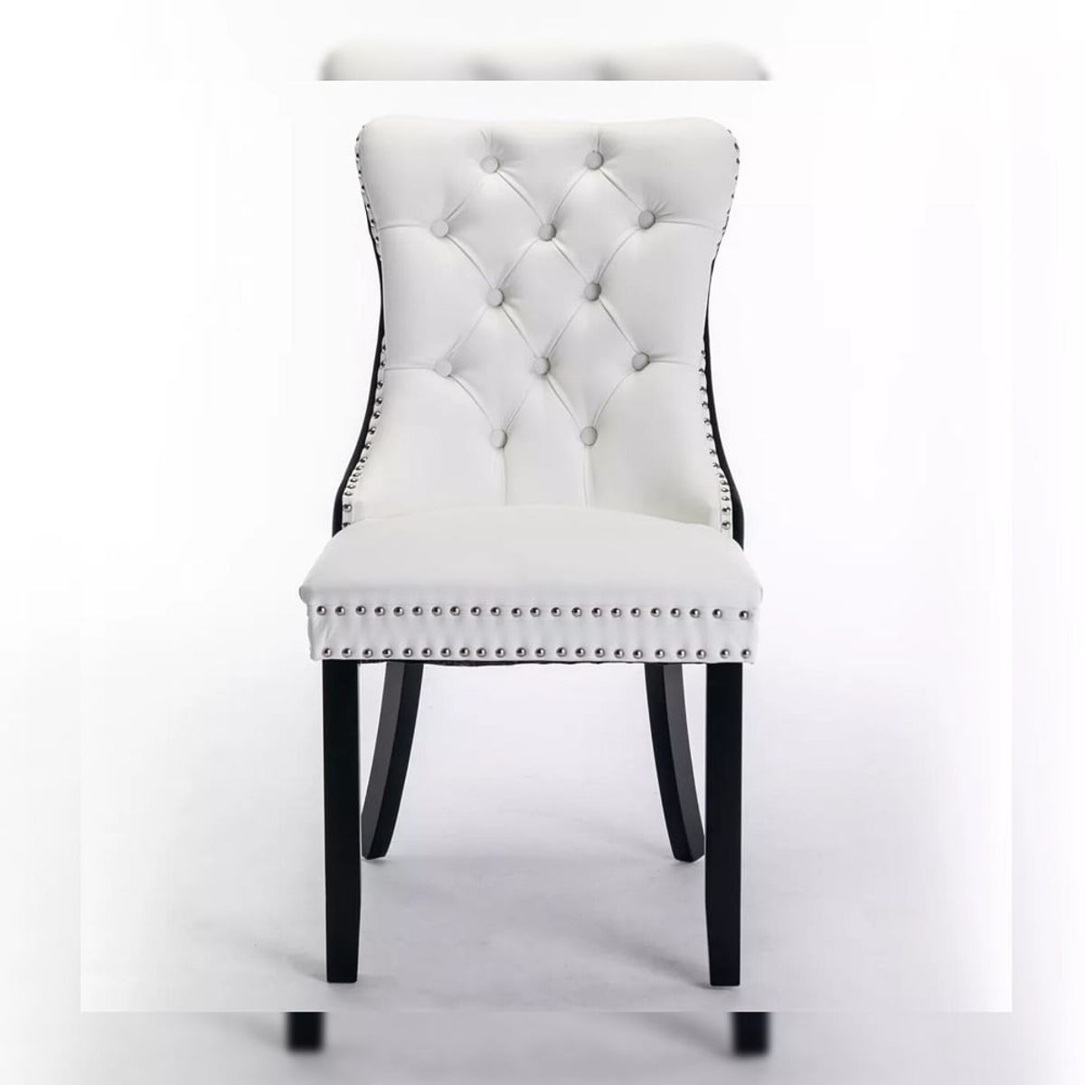 DMUEBLES - DM Comedor 4 sillas Italy - Blanco/Negro