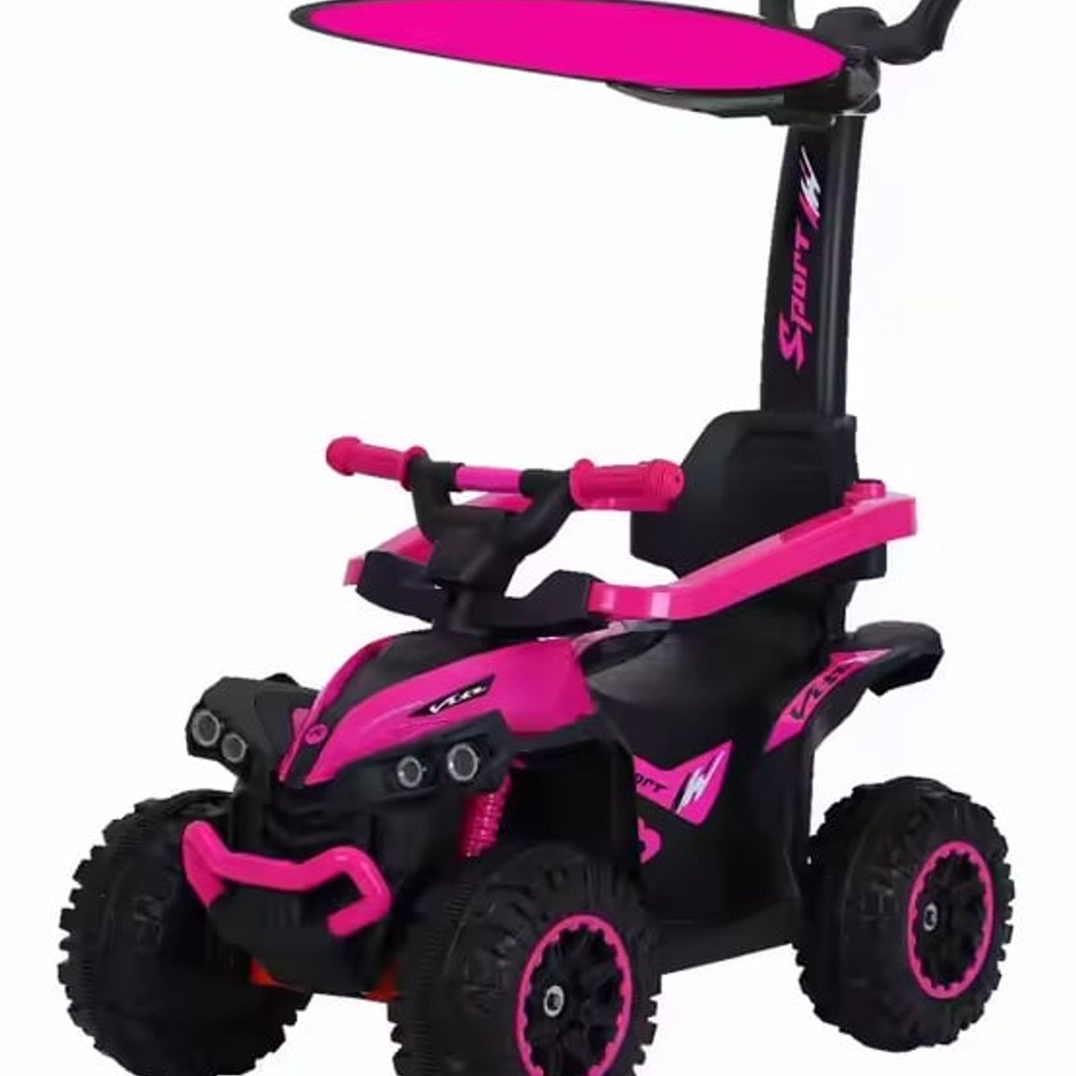 GENERICO - Buggy Electrico Carrito Niños Musical y con Luces Led Fucsia