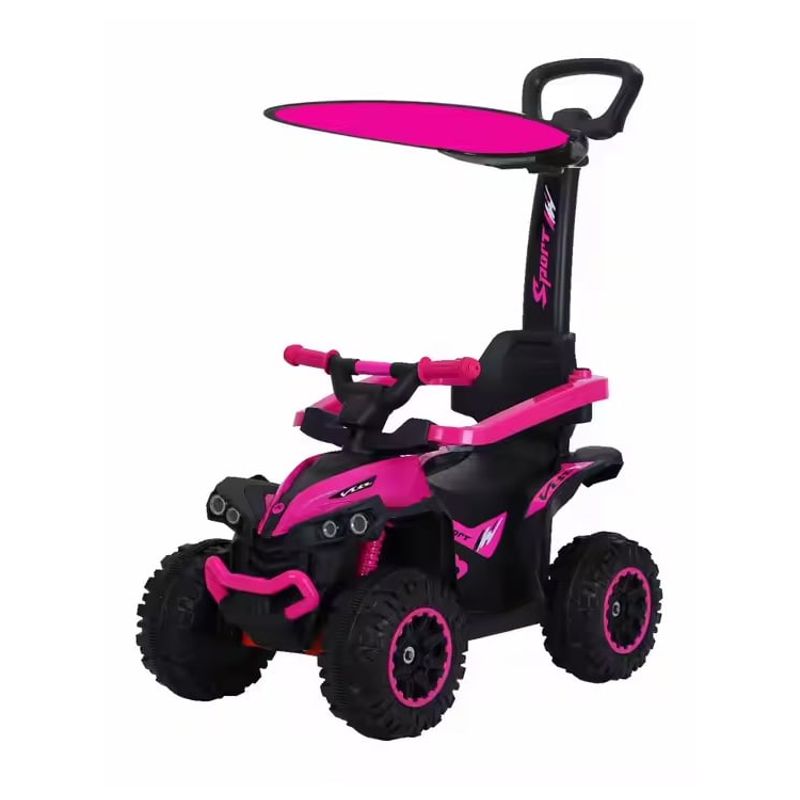 GENERICO - Buggy Electrico Carrito Niños Musical y con Luces Led Fucsia