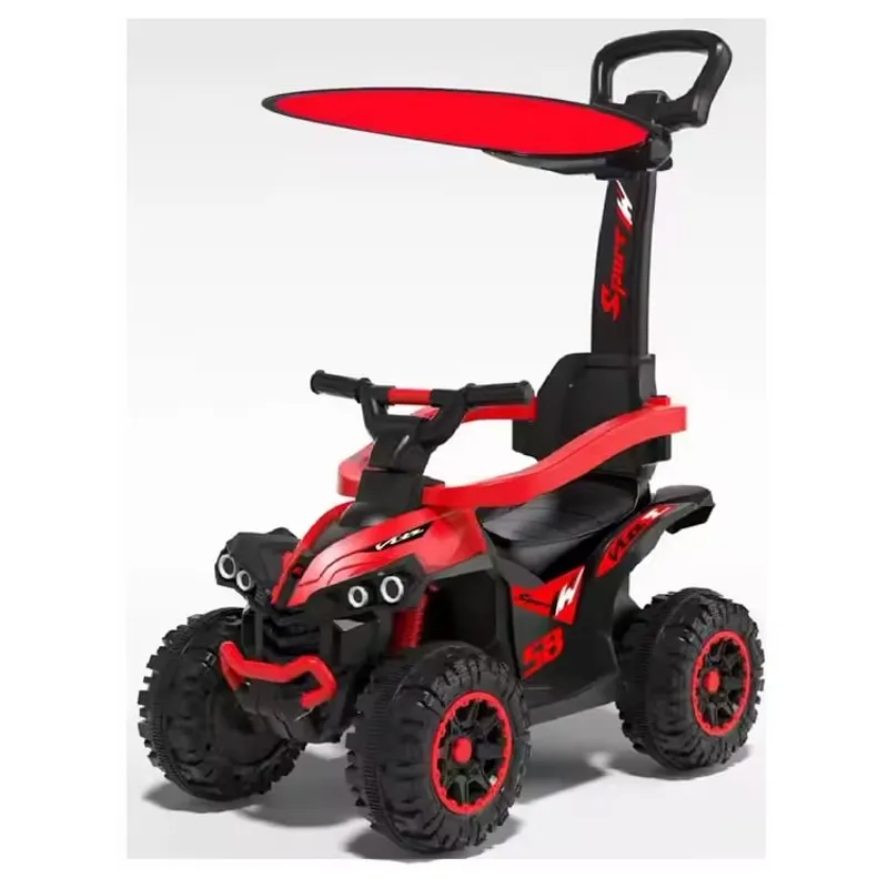 GENERICO - Buggy Electrico Carrito Niños Musical y con Luces Led Rojo