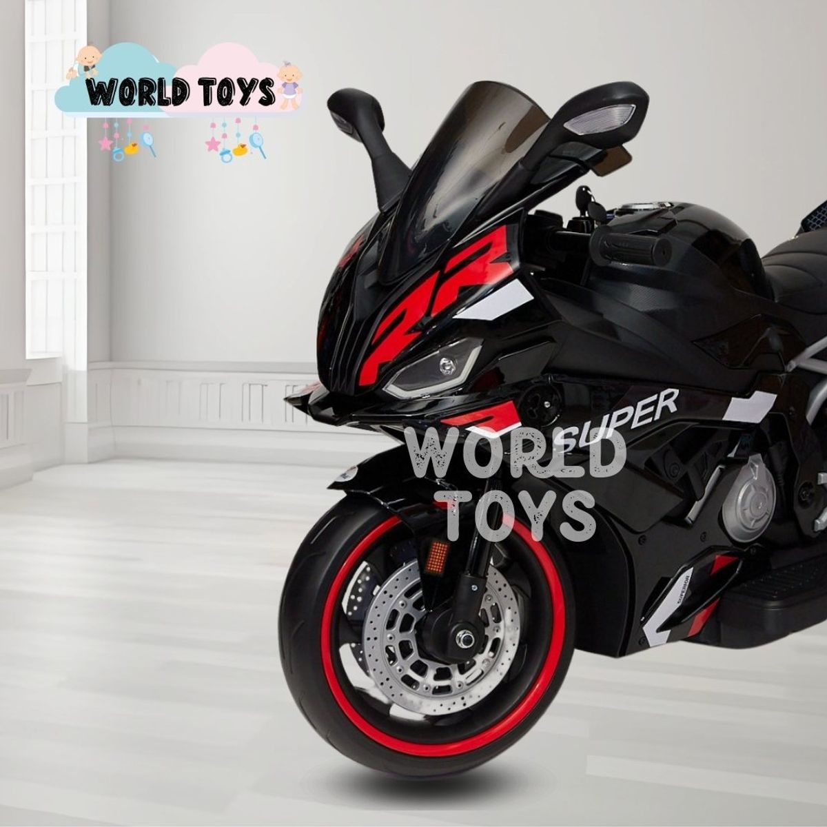 CONFORT - Moto a Batería Musical «SUPER RUNNER» Black