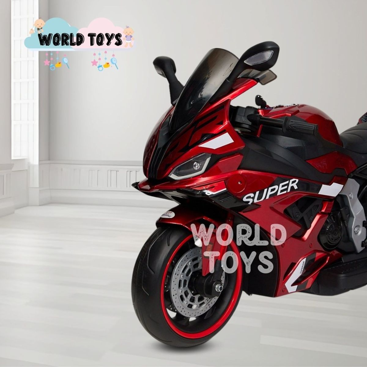 CONFORT - Moto a Batería Musical «SUPER RUNNER» Red