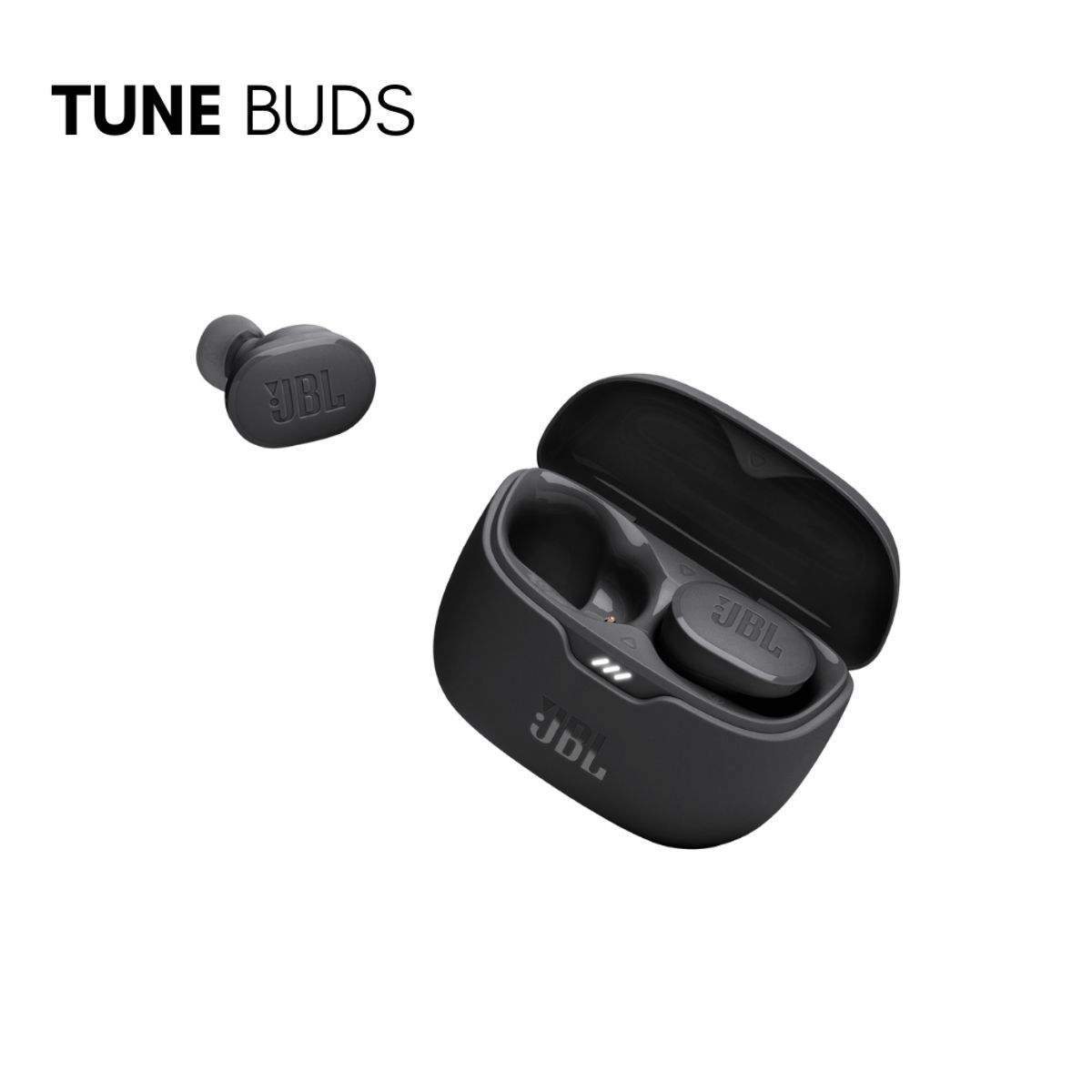 JBL - JBL TuneBuds Audífono Bluetooth ANC Hasta 48 horas con estuche - Negro
