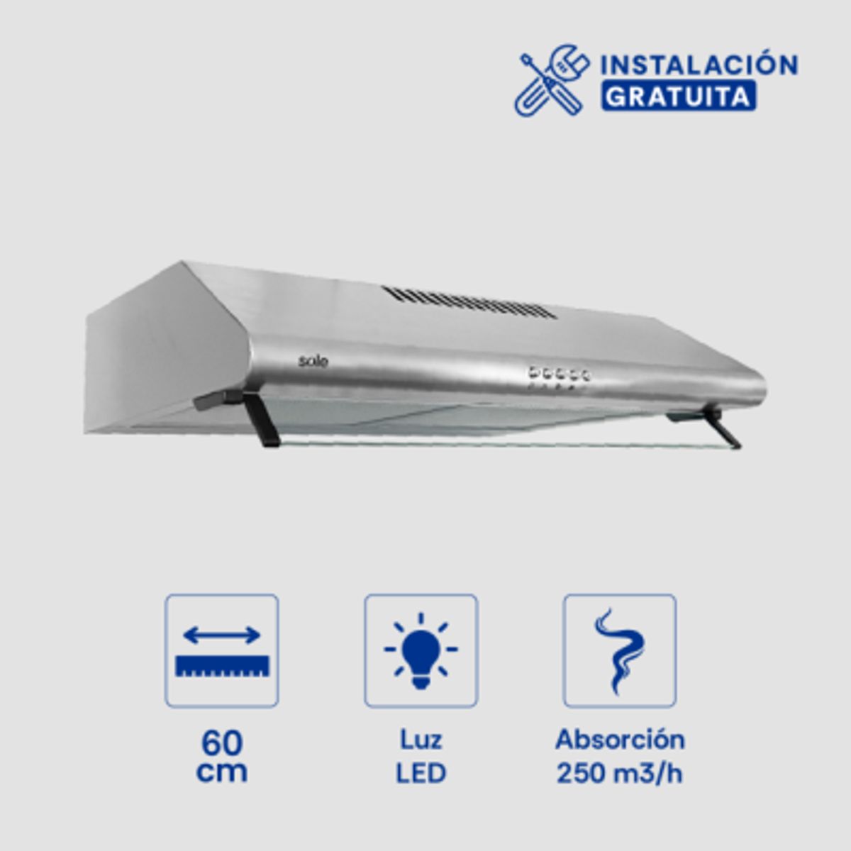 SOLE - Campana Extractora Hera Sole 60cm TURE21CO