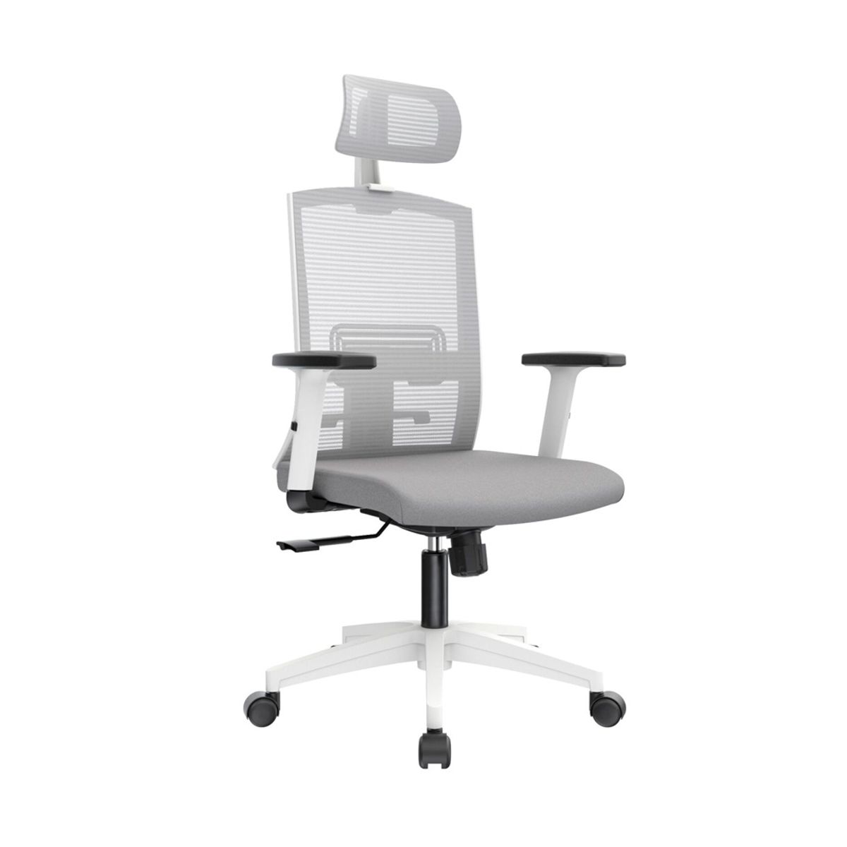 OFIDEAS - Silla de Oficina Ergonómica Monk Gris Presidente Syncro Ofideas