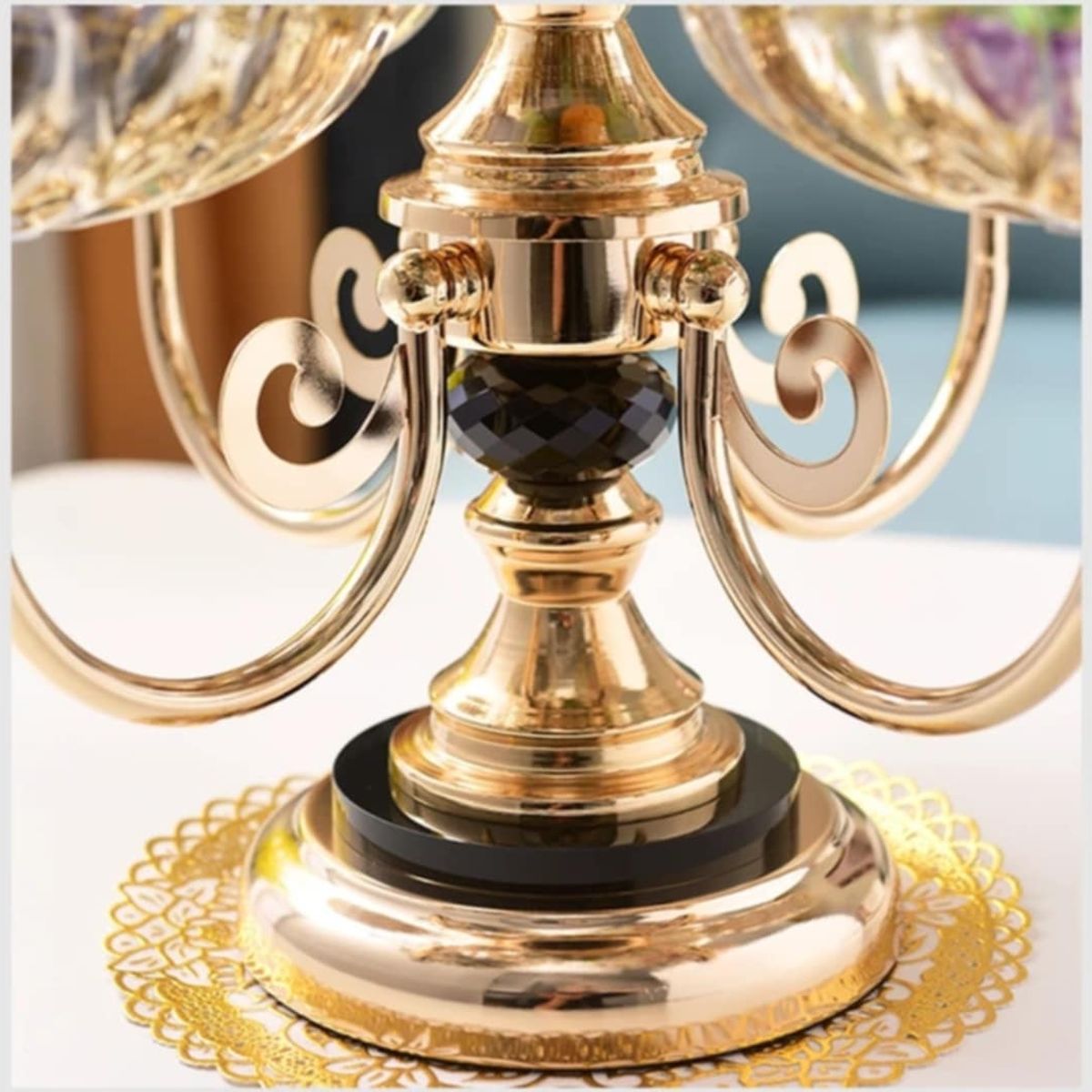 GENERICO - Frutero Ornamental Moderno Giratorio Bandeja de Fruta Hogar de Lujo