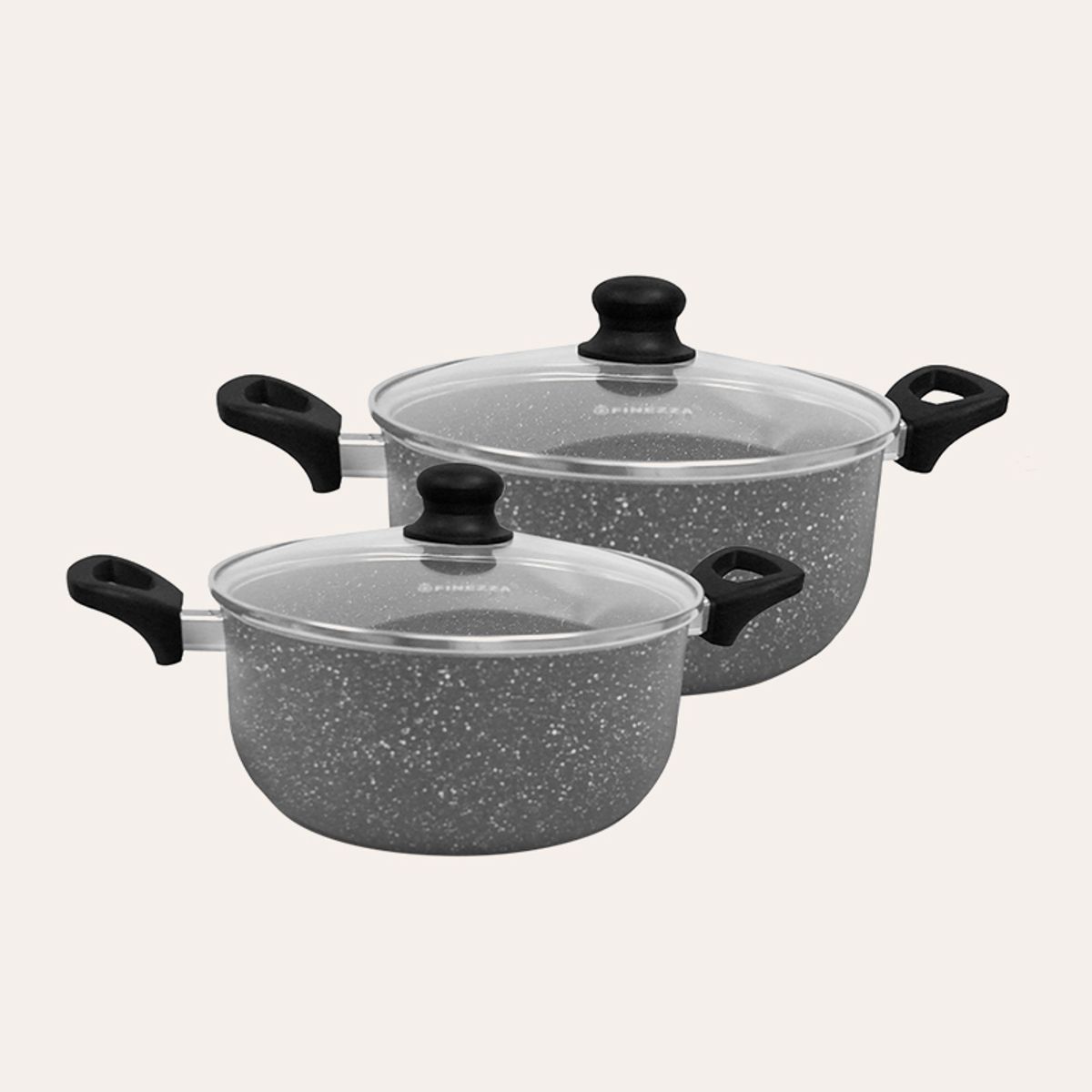 FINEZZA - Juego de ollas antiadherentes ultragranito de 11 piezas
