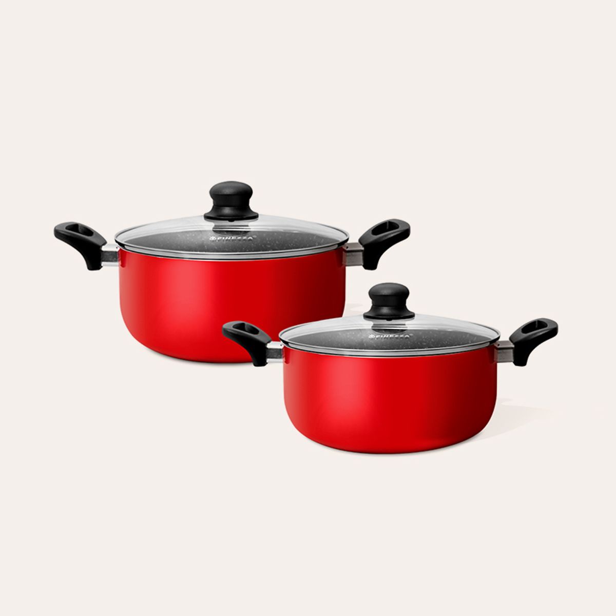 FINEZZA - Juego de ollas antiadherentes ultragranito de 11 piezas