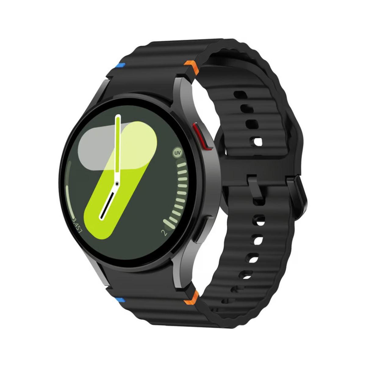 GENERICO - correa deportiva silicona para Samsung galaxy watch 7 - negro