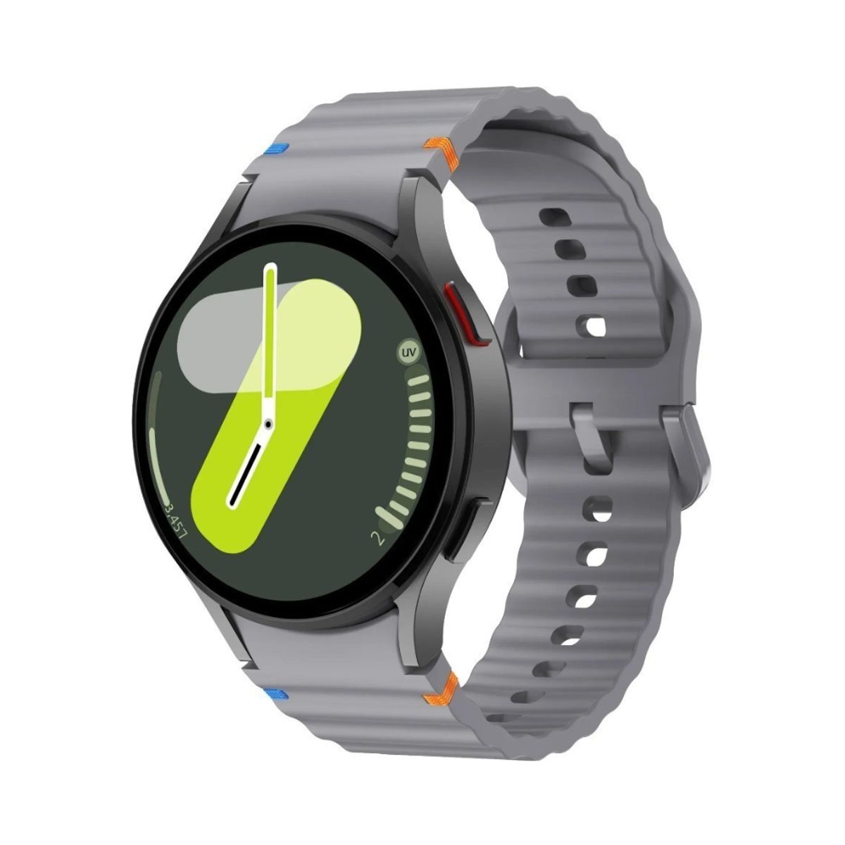 GENERICO - correa deportiva silicona para Samsung galaxy watch 7 - plomo