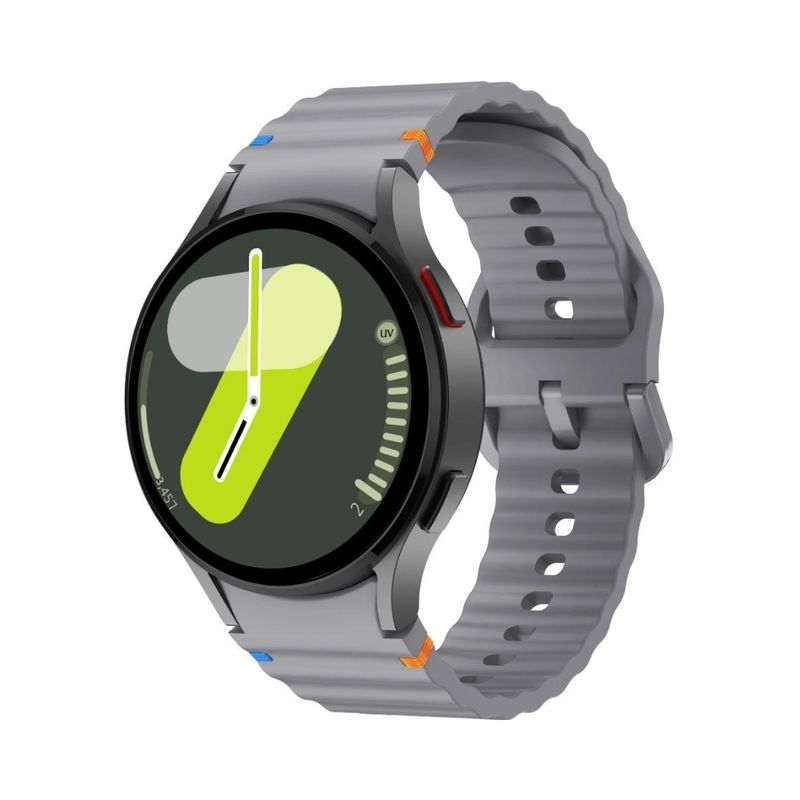 GENERICO - correa deportiva silicona para Samsung galaxy watch 7 - plomo