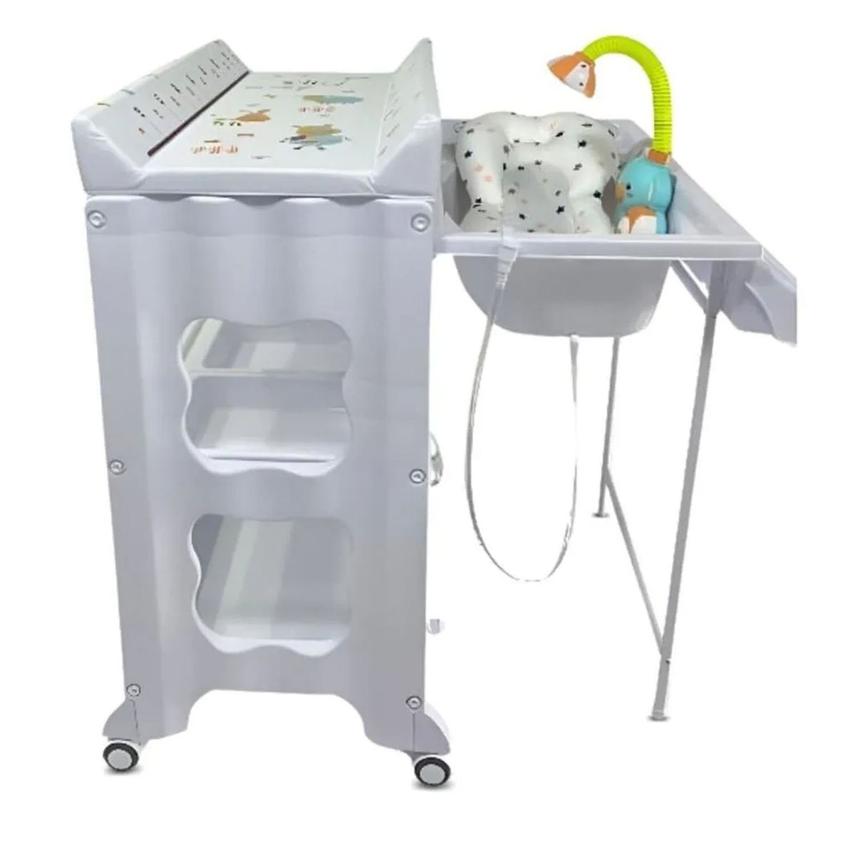 STOKKER BABY - Bañera Cambiador Aquario Blanco