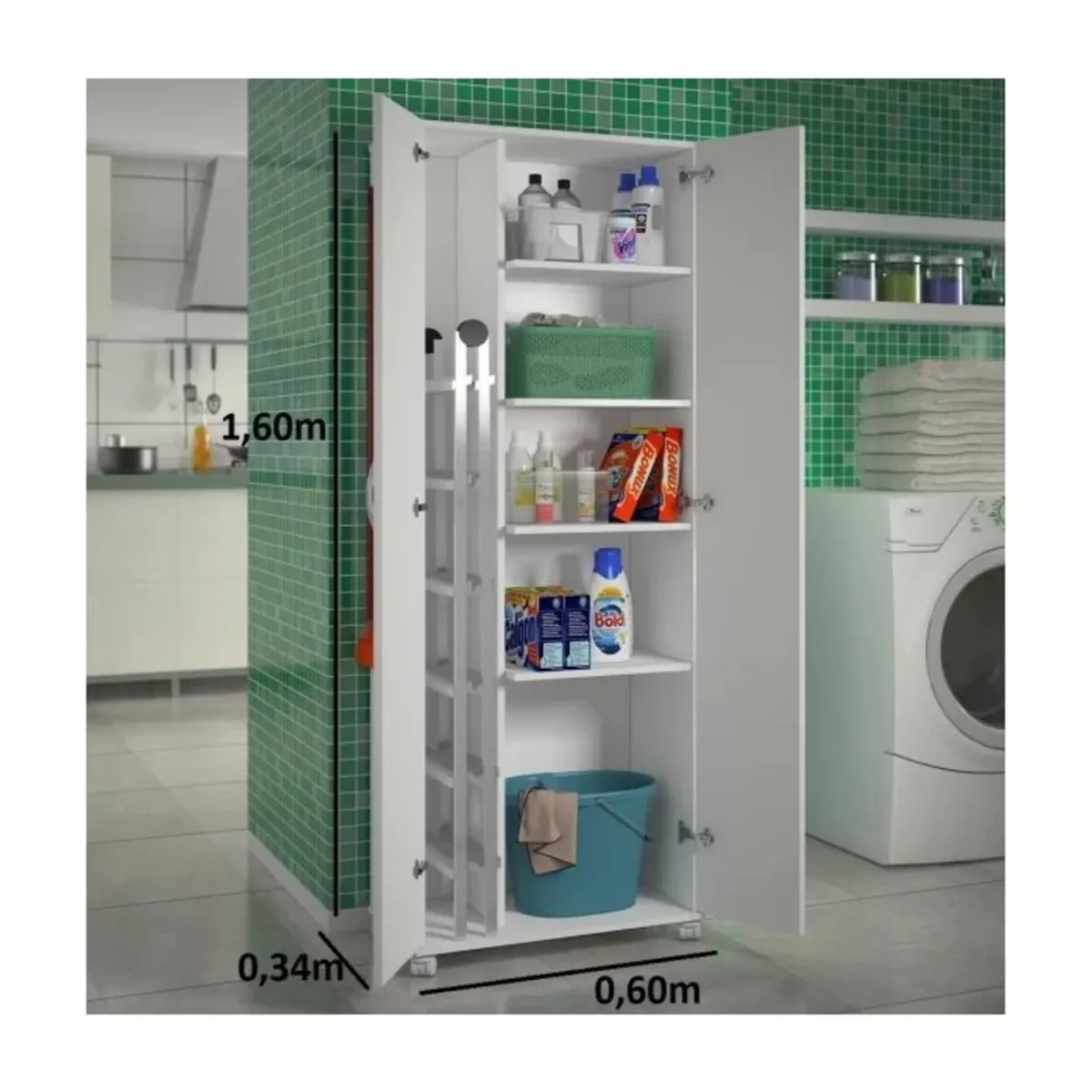 GENERICO - Mueble para Lavandería Refdi Blanco R&R MUEBLES