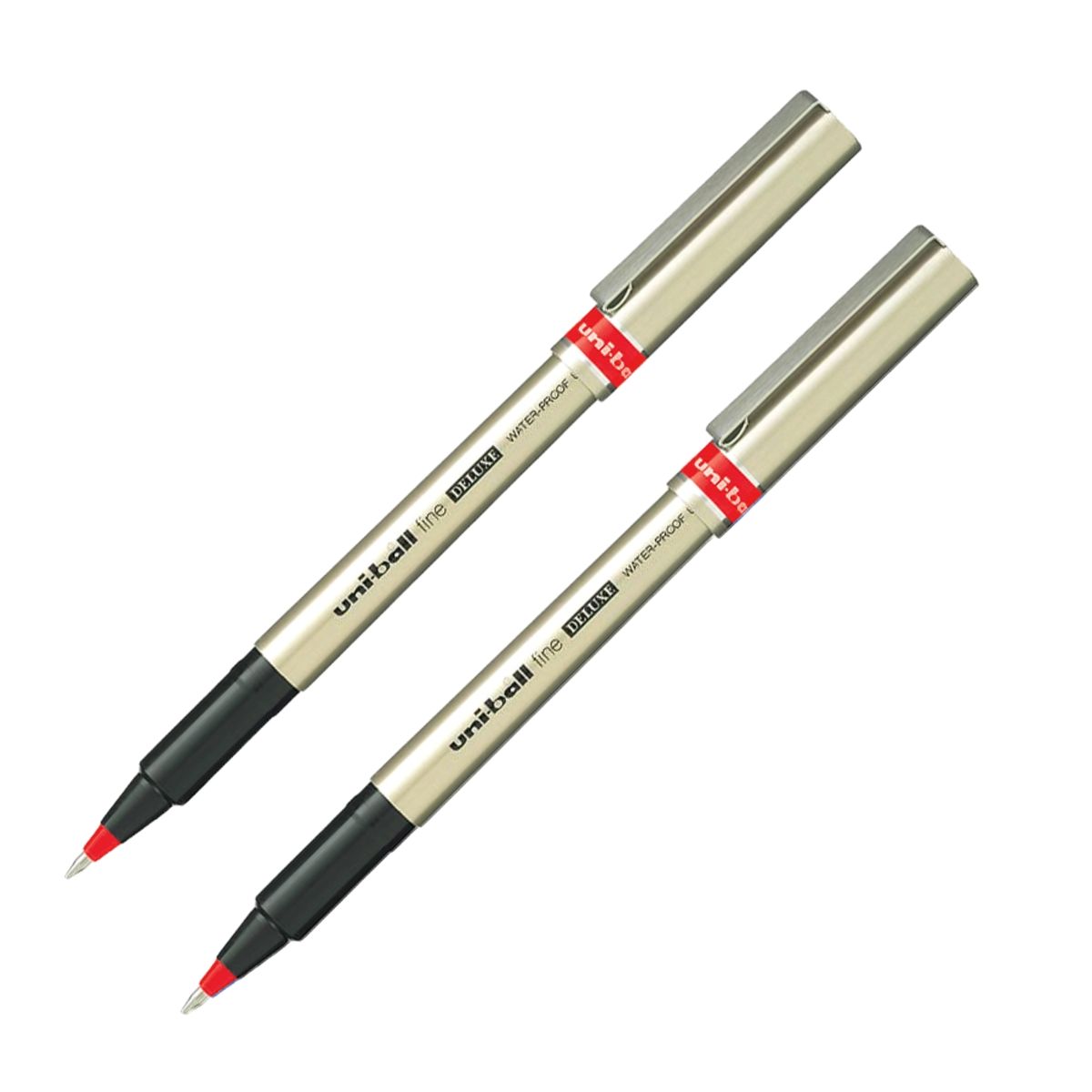 UNI BALL - UNI UB-177 Bolígrafo Tinta Líquida Fine DELUXE Rojo x 2