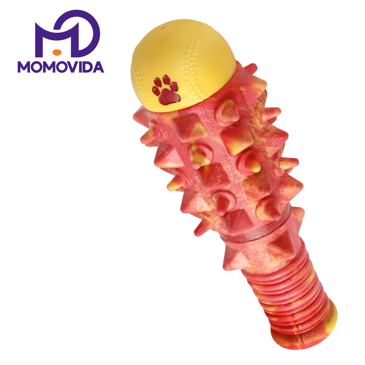 MOMOVIDA - Juguete masticable Sonoro grande de Bate Naranja DT-10