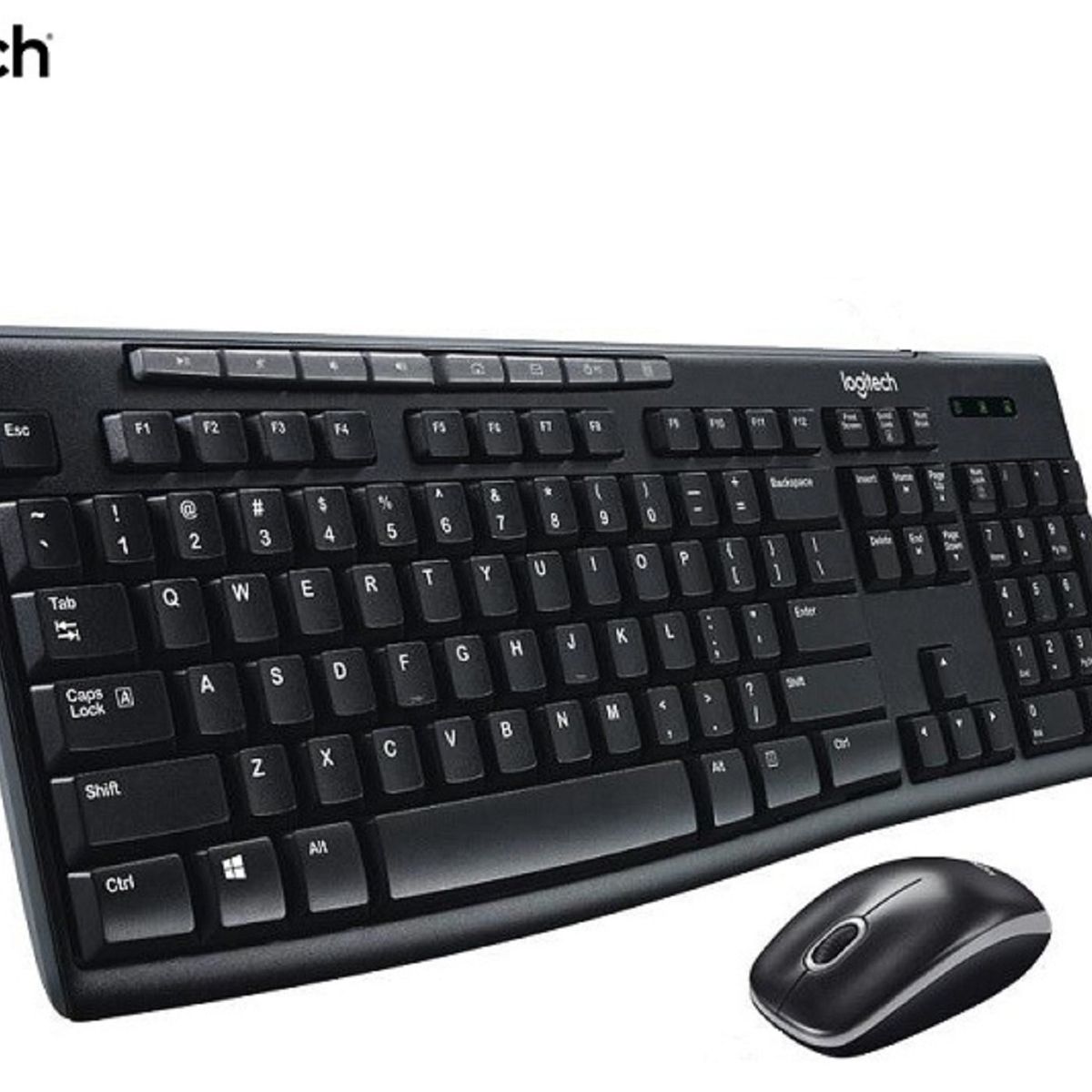 LOGITECH - Kit Teclado y Mouse Logitech MK270 Inalámbrico Negro