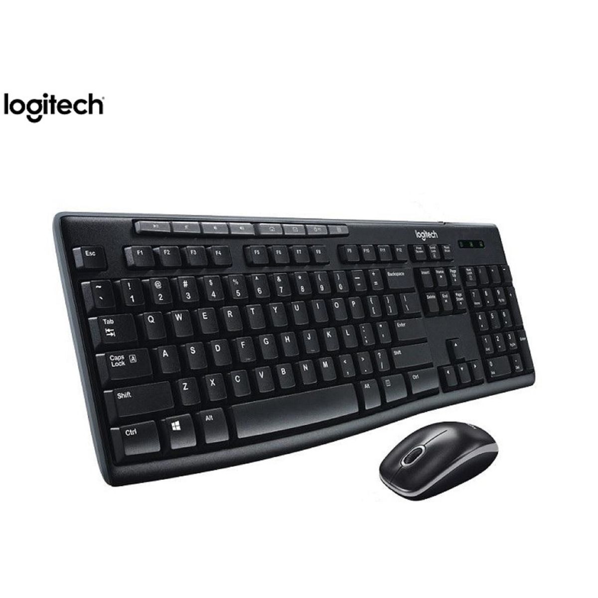 LOGITECH - Kit Teclado y Mouse Logitech MK270 Inalámbrico Negro