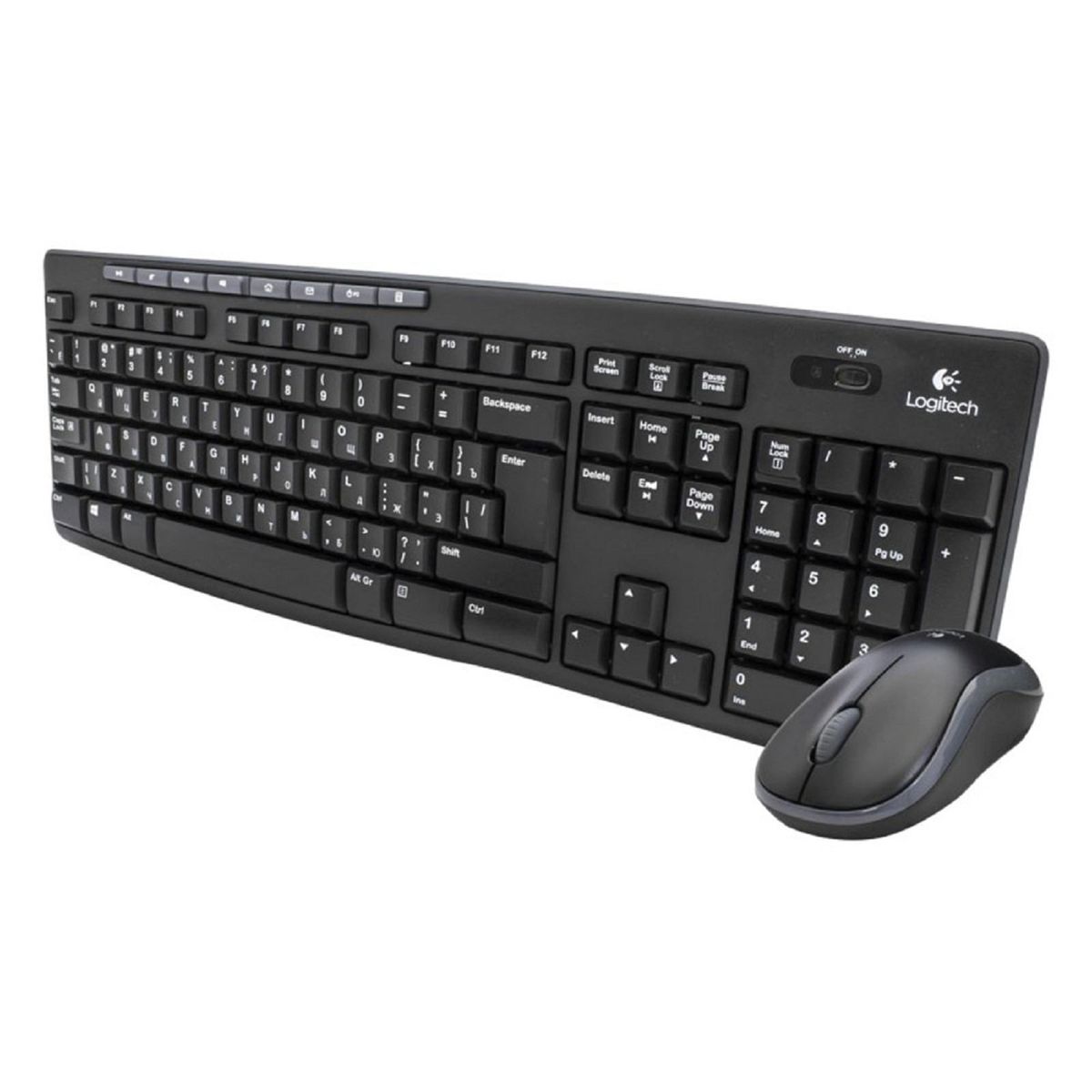 LOGITECH - Kit Teclado y Mouse Logitech MK270 Inalámbrico Negro