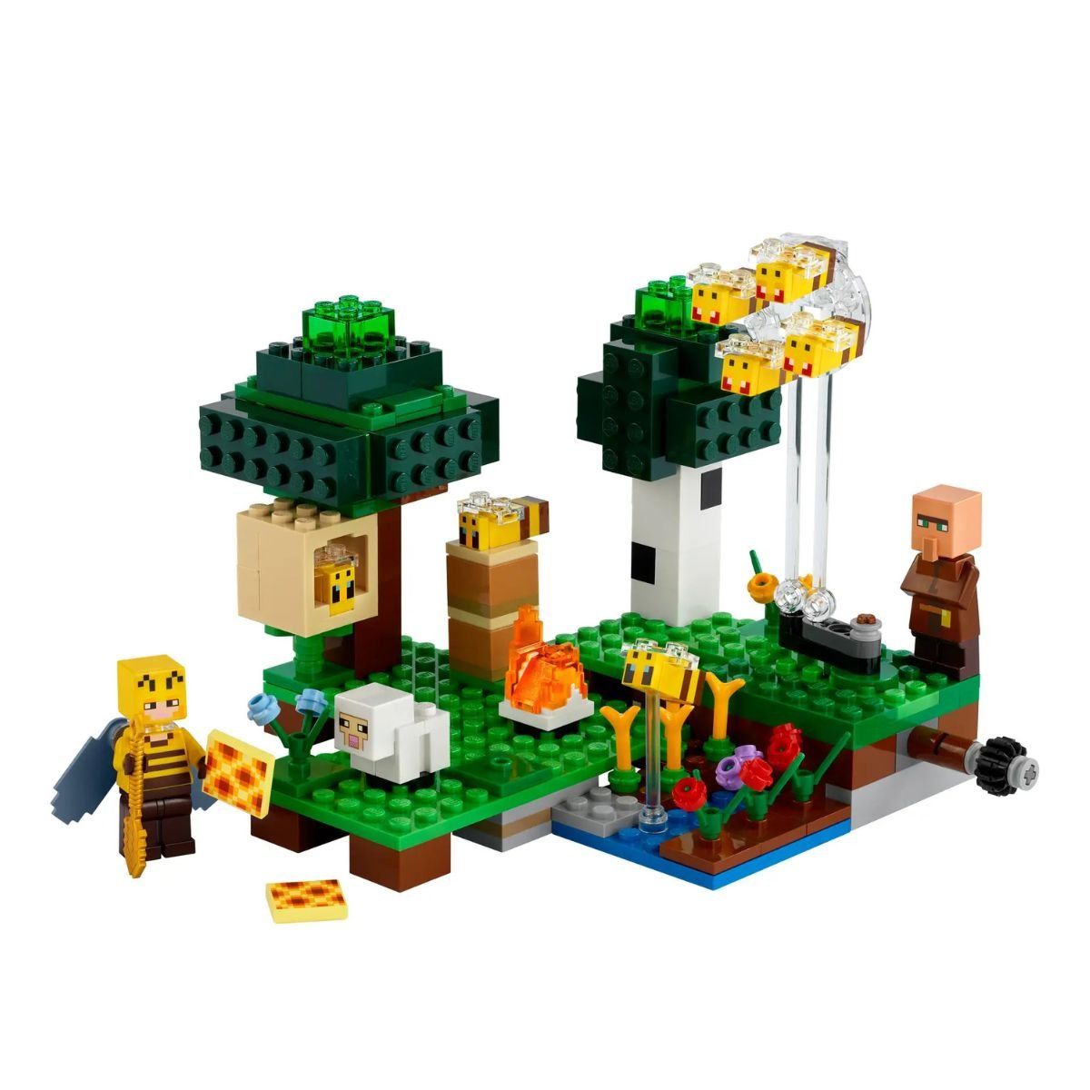 MINECRAFT - Bloques Construcción Minecraft La Granja de Abejas My World 250 Pcs