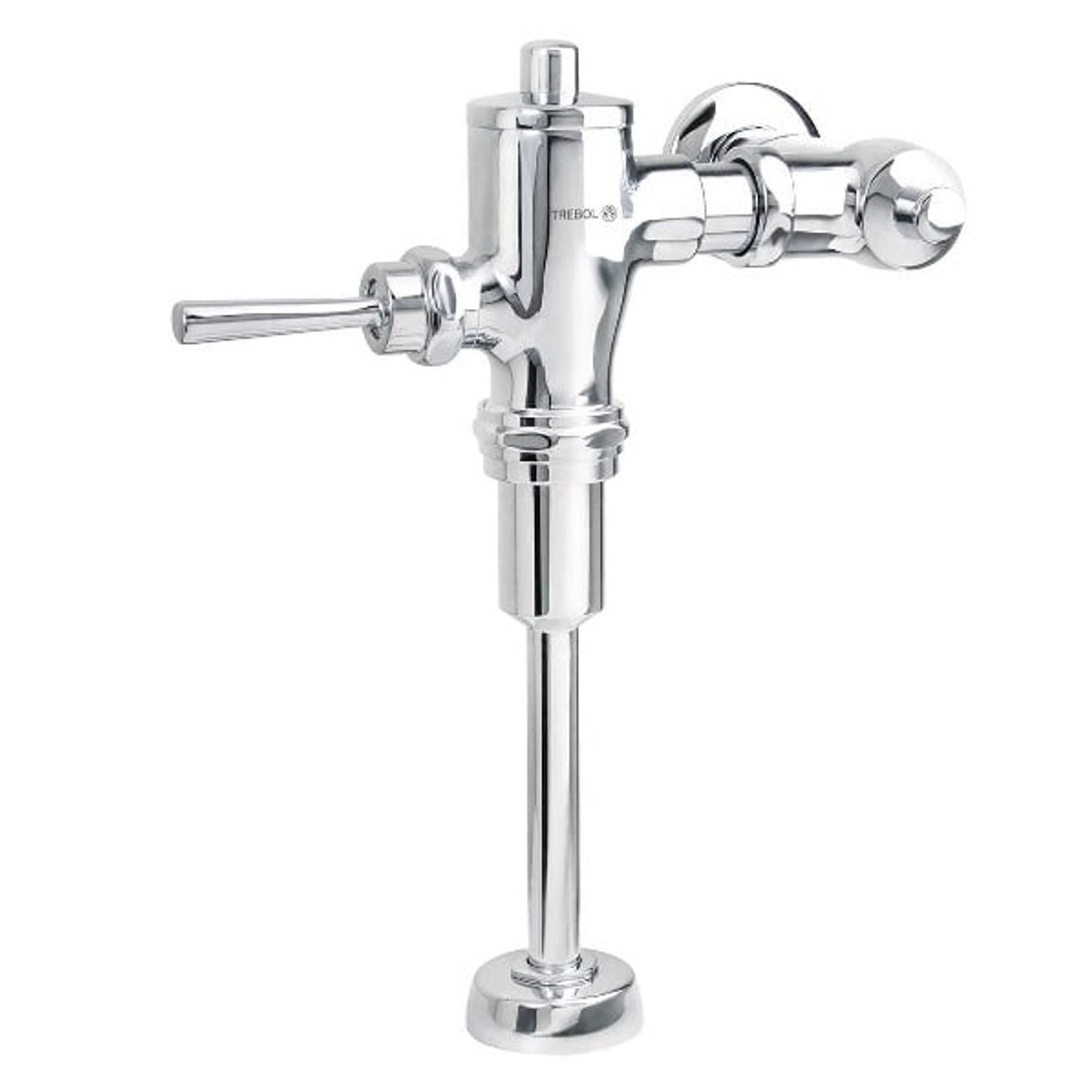TREBOL - GRIFERÍA TREBOL FLUXÓMETRO PARA URINARIO CON DESCARGA INDIRECTA CROMO