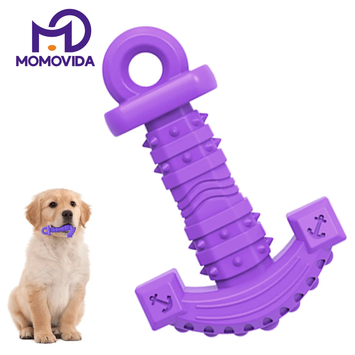 MOMOVIDA - Juguete Masticables en forma de Ancla DT-14 Morado