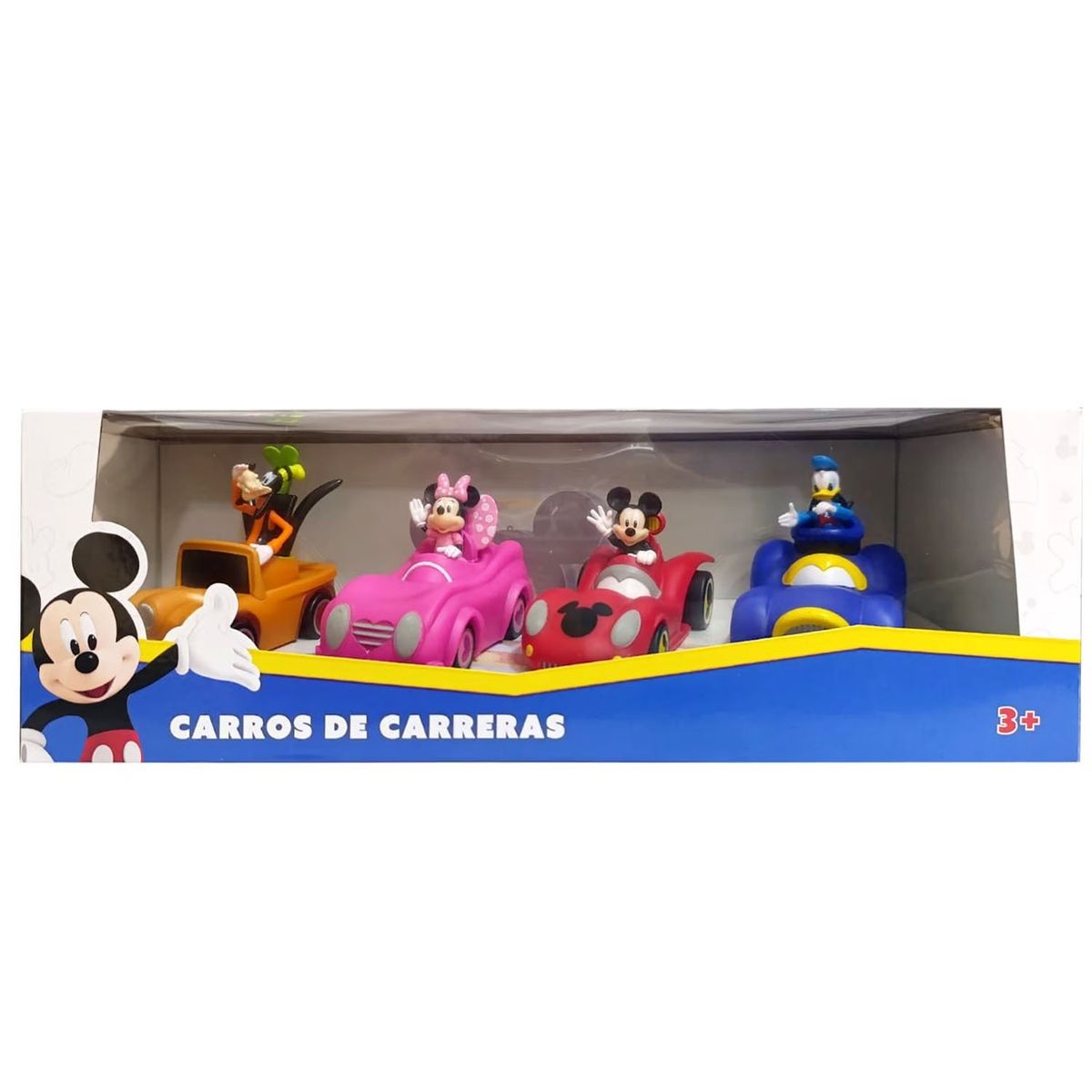 DISNEY - Juguete Set de Vehículos Mickey Mouse y sus Amigos 4pcs