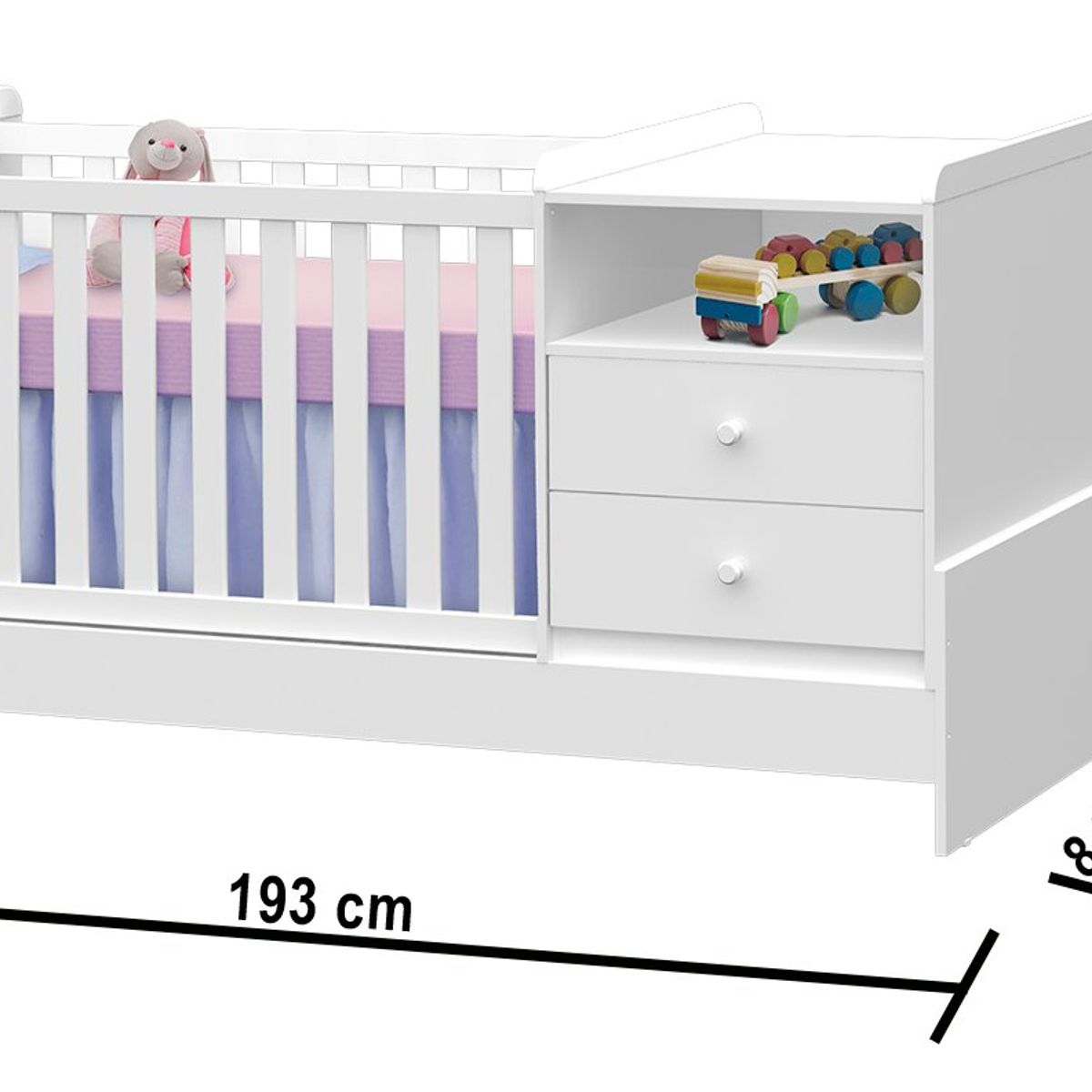 GENERICO - CUNA MULTIFUNCIONAL SELENA COLOR BLANCO