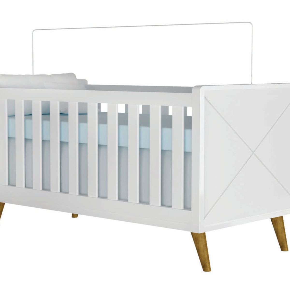 GENERICO - CUNA LORENA BLANCO SIN CAPITONE