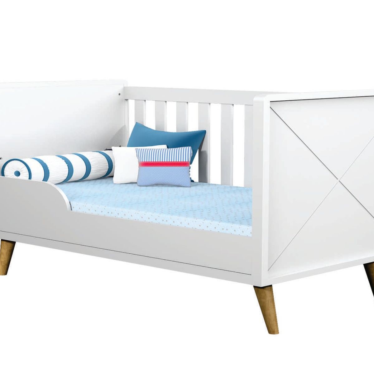 GENERICO - CUNA LORENA BLANCO SIN CAPITONE