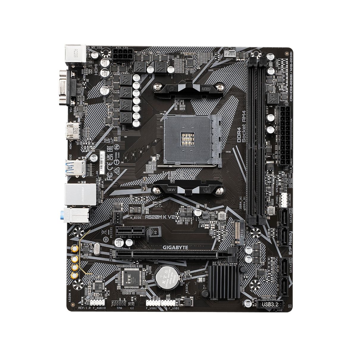 GIGABYTE - PLACA MADRE GIGABYTE CHIPSET AMD A520 DDR4 PN A520M K V2 G10