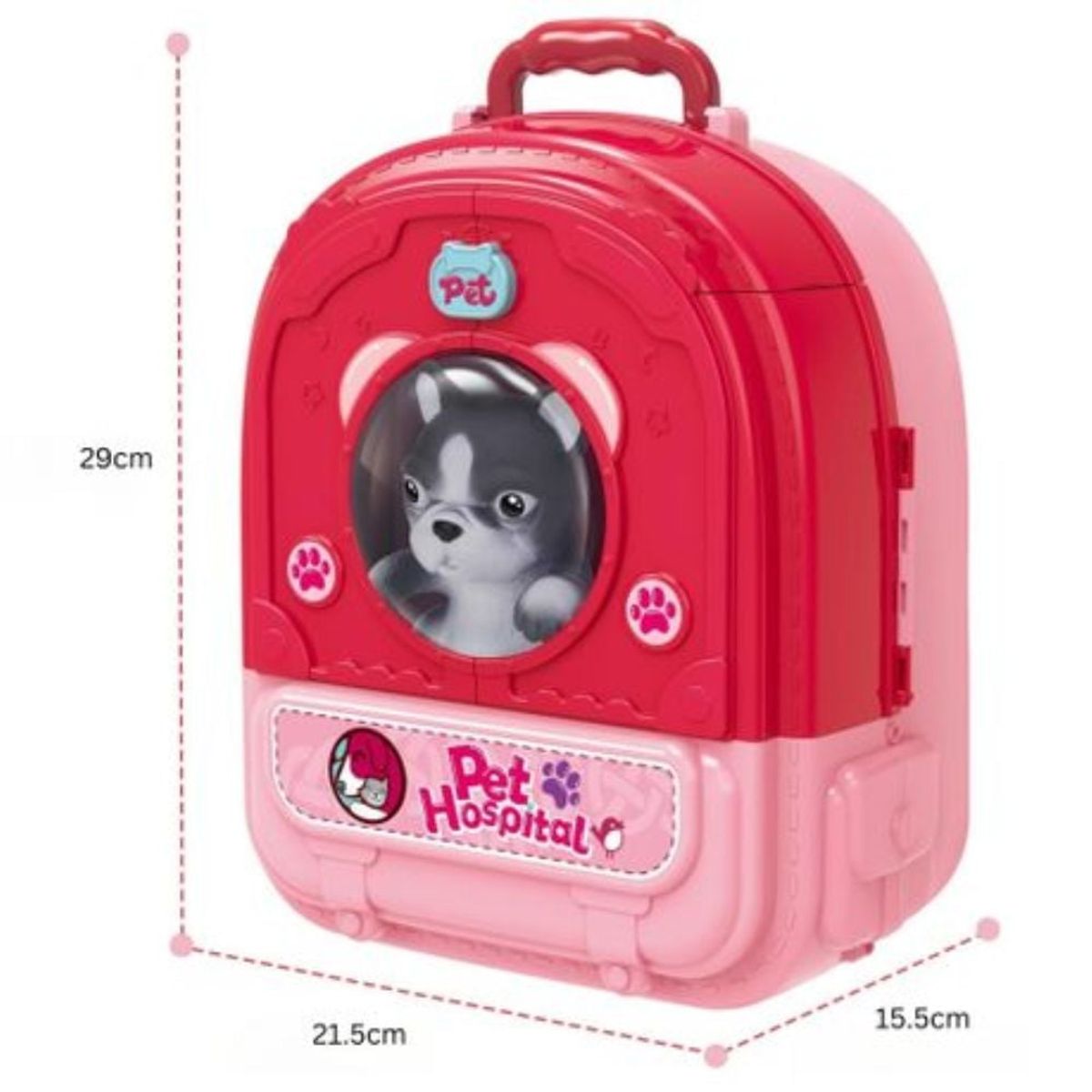 GENERICO - Mochipets Veterinaria 3 en 1 Perrito/Gatito