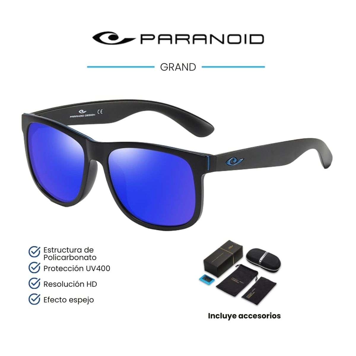 GENERICO - LENTES DE SOL PARANOID  GRAND - POLARIZADOS UV400