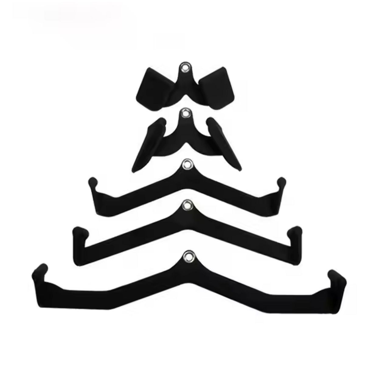 ALPHA GYM - SET DE 5 AGARRES PARA POLEA GRIPS ACCESORIOS PARA GIMNASIO