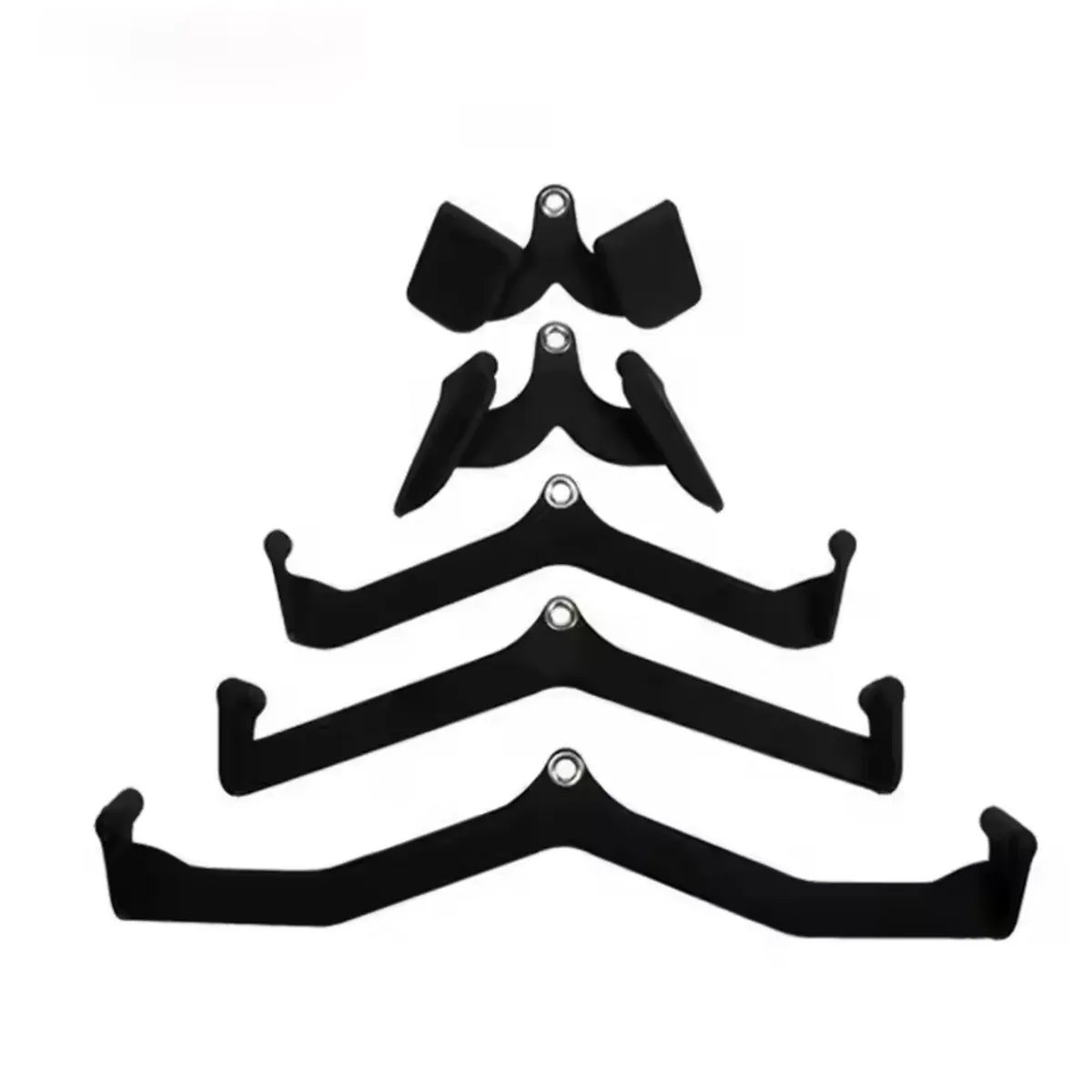 ALPHA GYM - SET DE 5 AGARRES PARA POLEA GRIPS ACCESORIOS PARA GIMNASIO