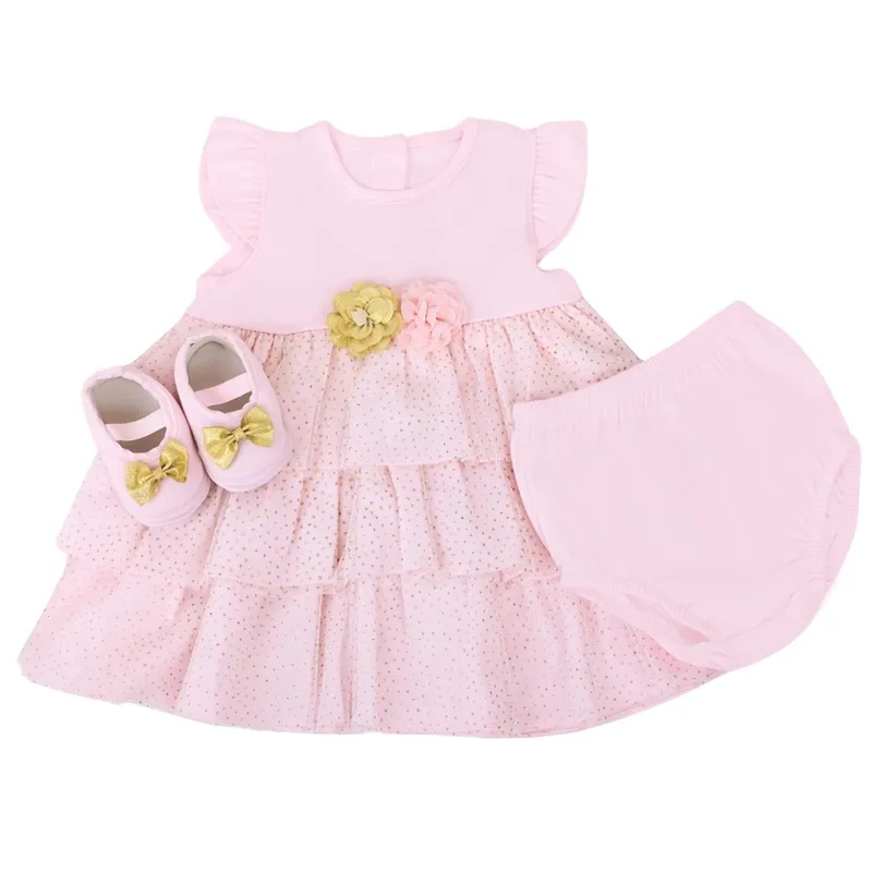 GENERICO - Vestido Reyna Bebe Niña - Rosado