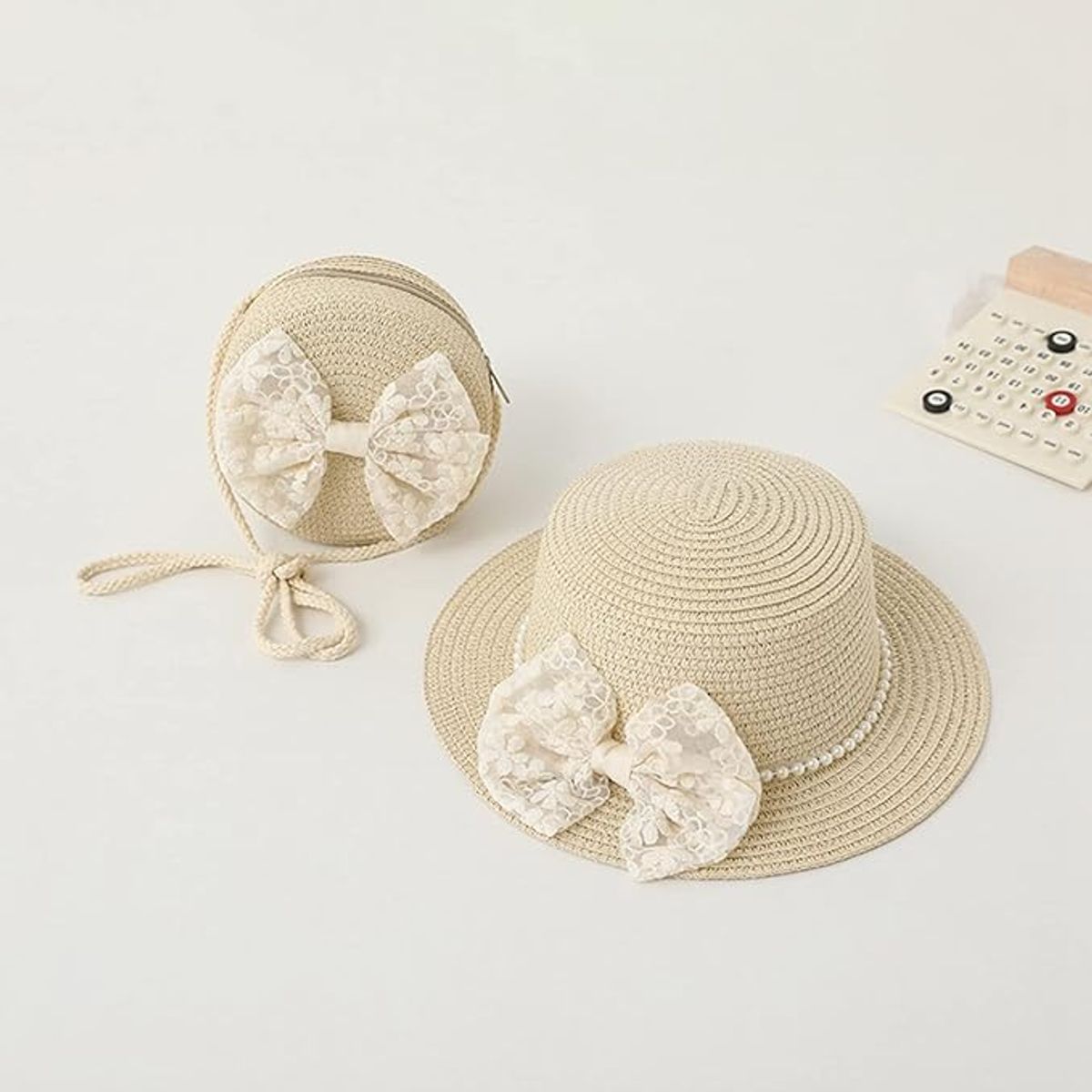 GENERICO - Sombrero y Bolso de Verano Pink