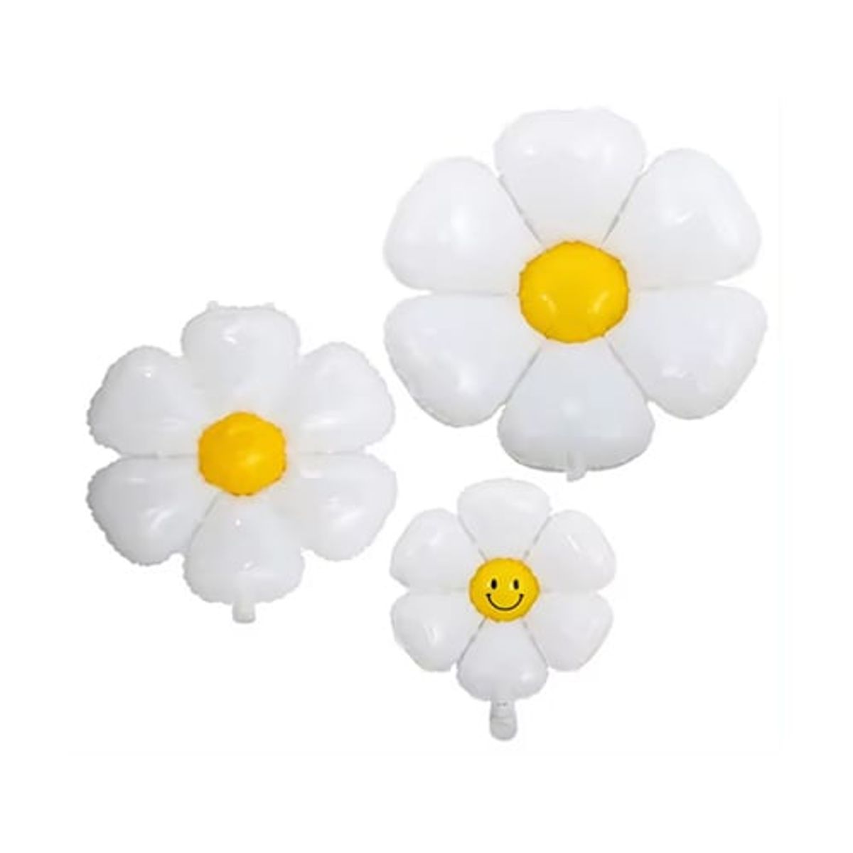 GENERICO - Globos Con Forma De Flor De Margarita, 6 Unidades de 28"