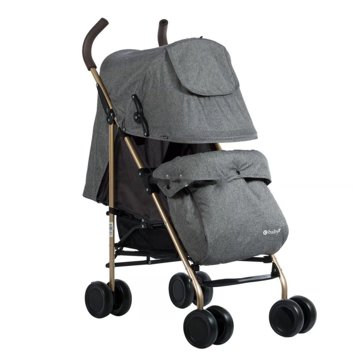 EBABY - NUEVO Coche Bastón Reclinable Travis 214-3 Gris