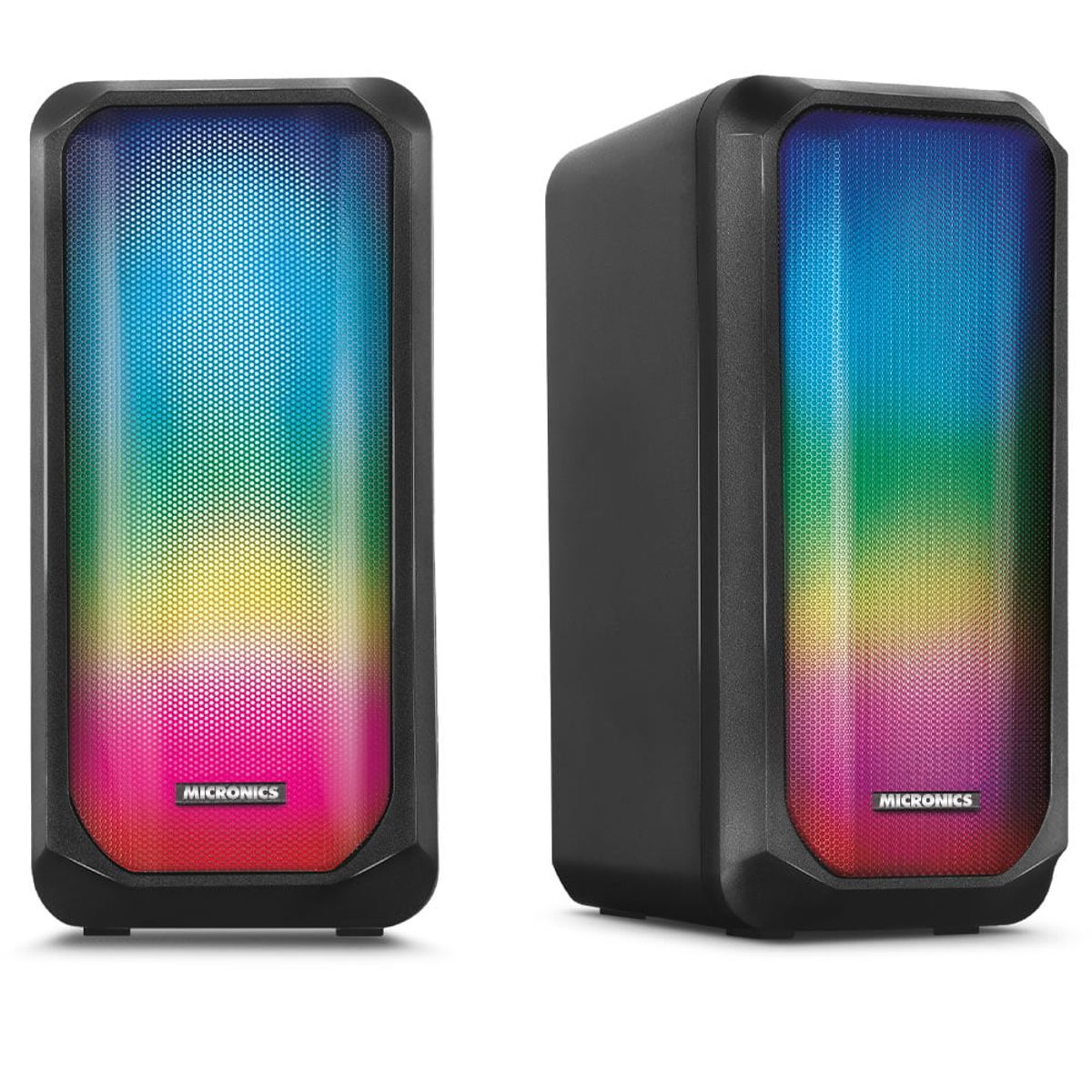 MICRONICS - Parlante Luxor+ - MIC S305U RGB 2.5 Negro