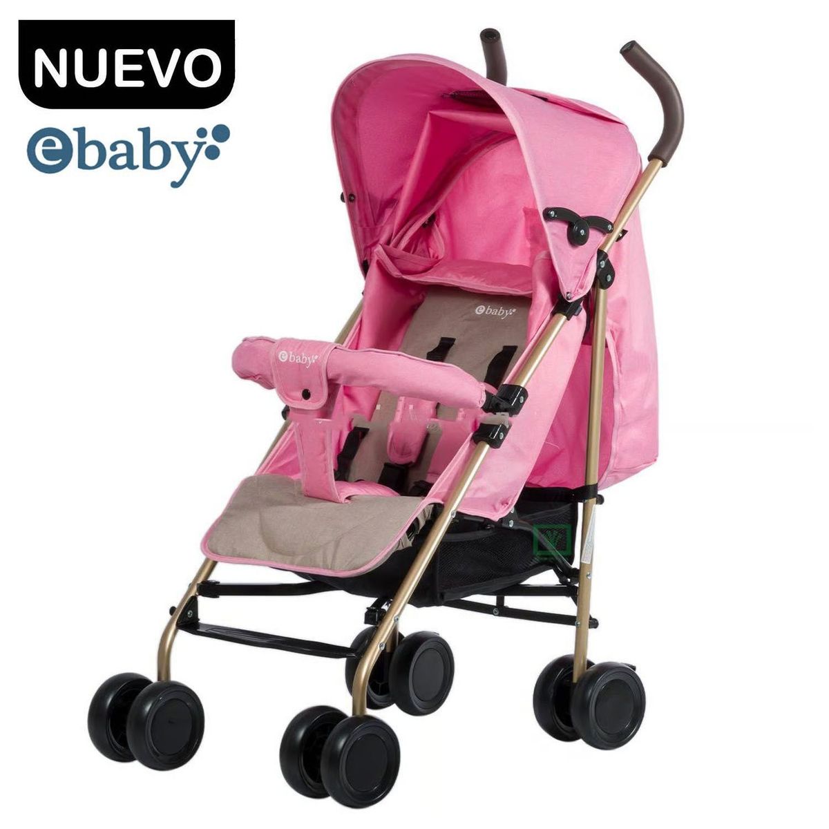 EBABY - NUEVO Coche Bastón Reclinable Travis 214-3 Rosado